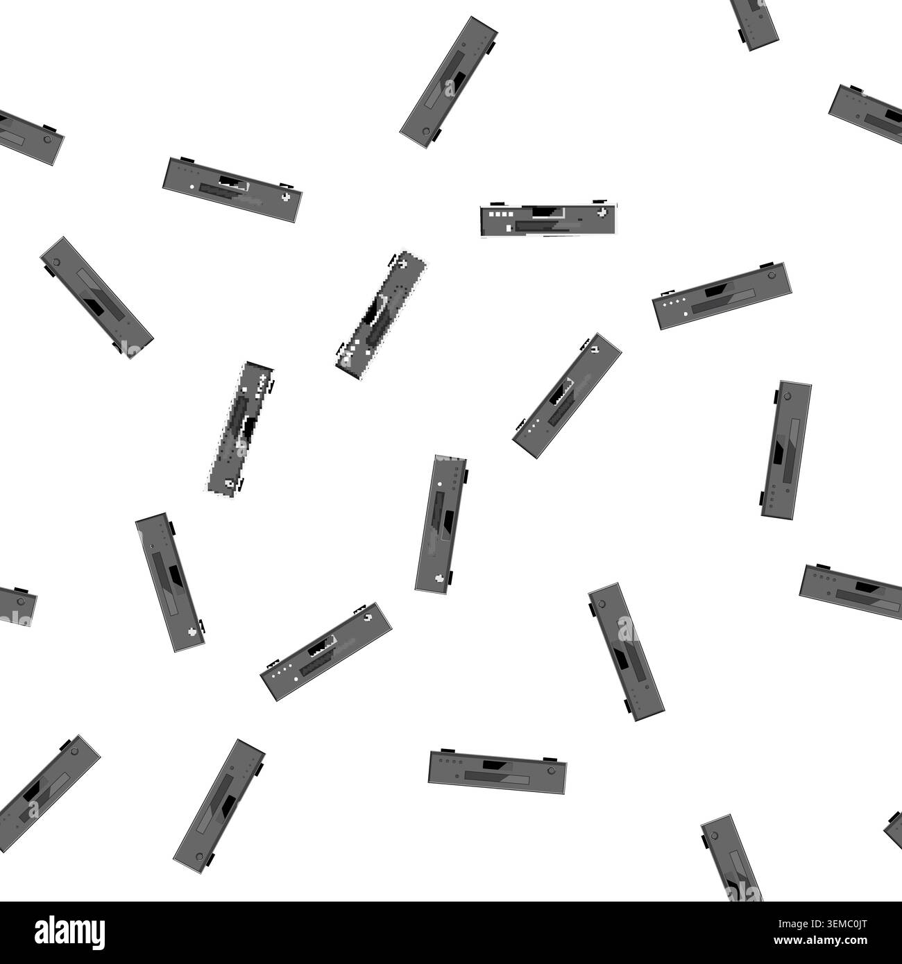 pattern modern dvd player cartoon vector Stock Vector