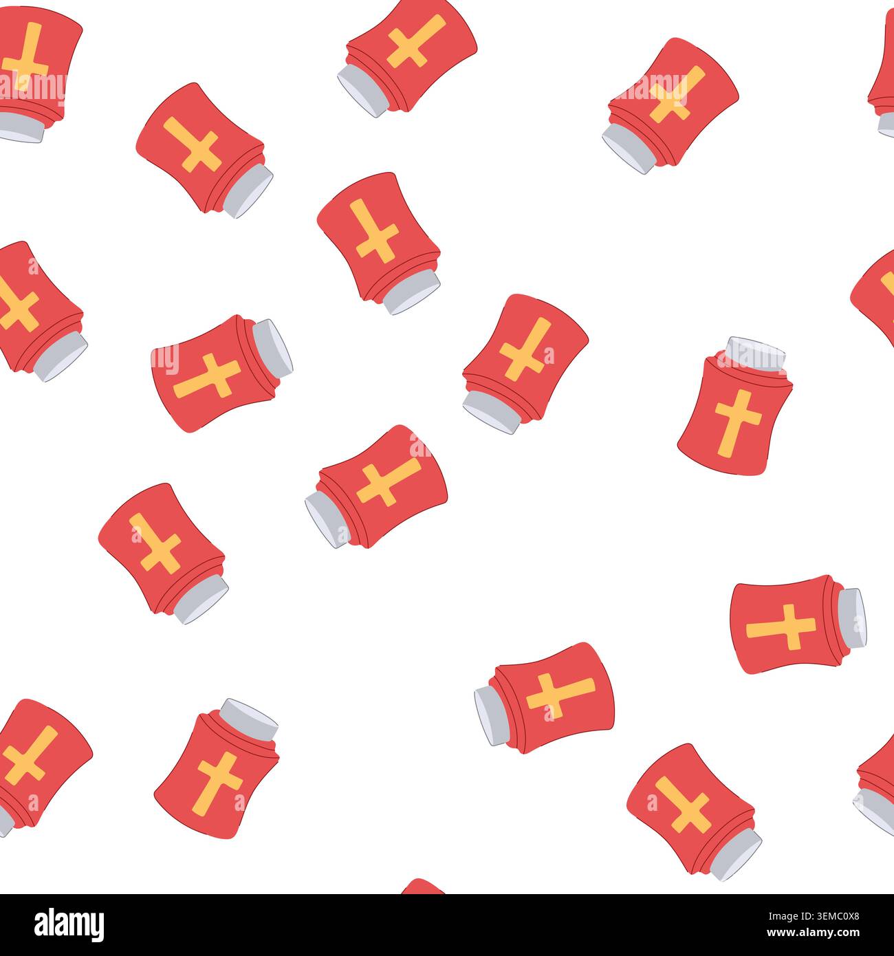 pattern funeral urn ashes cartoon vector Stock Vector