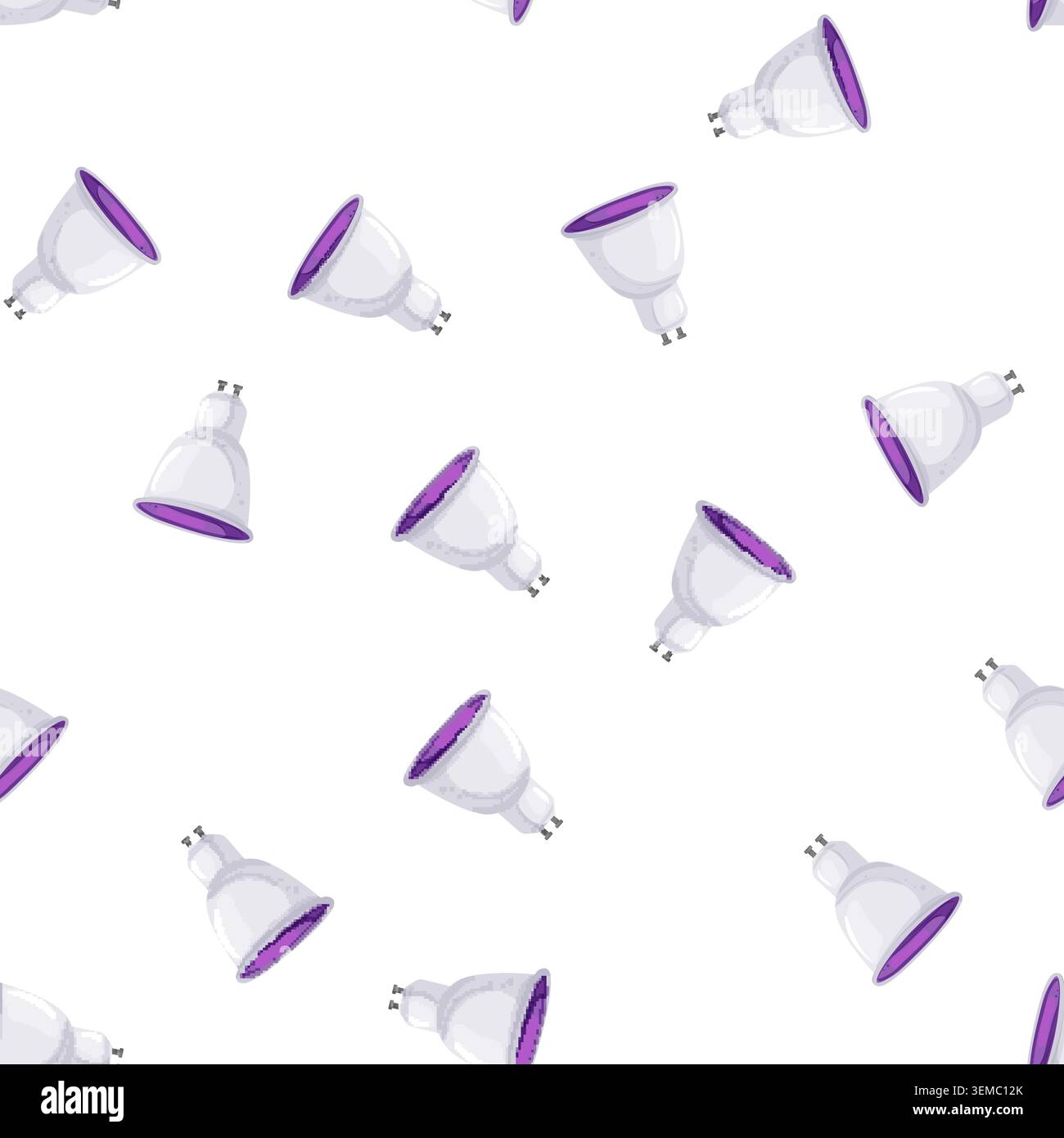 pattern lamp smart light bulb cartoon vector Stock Vector