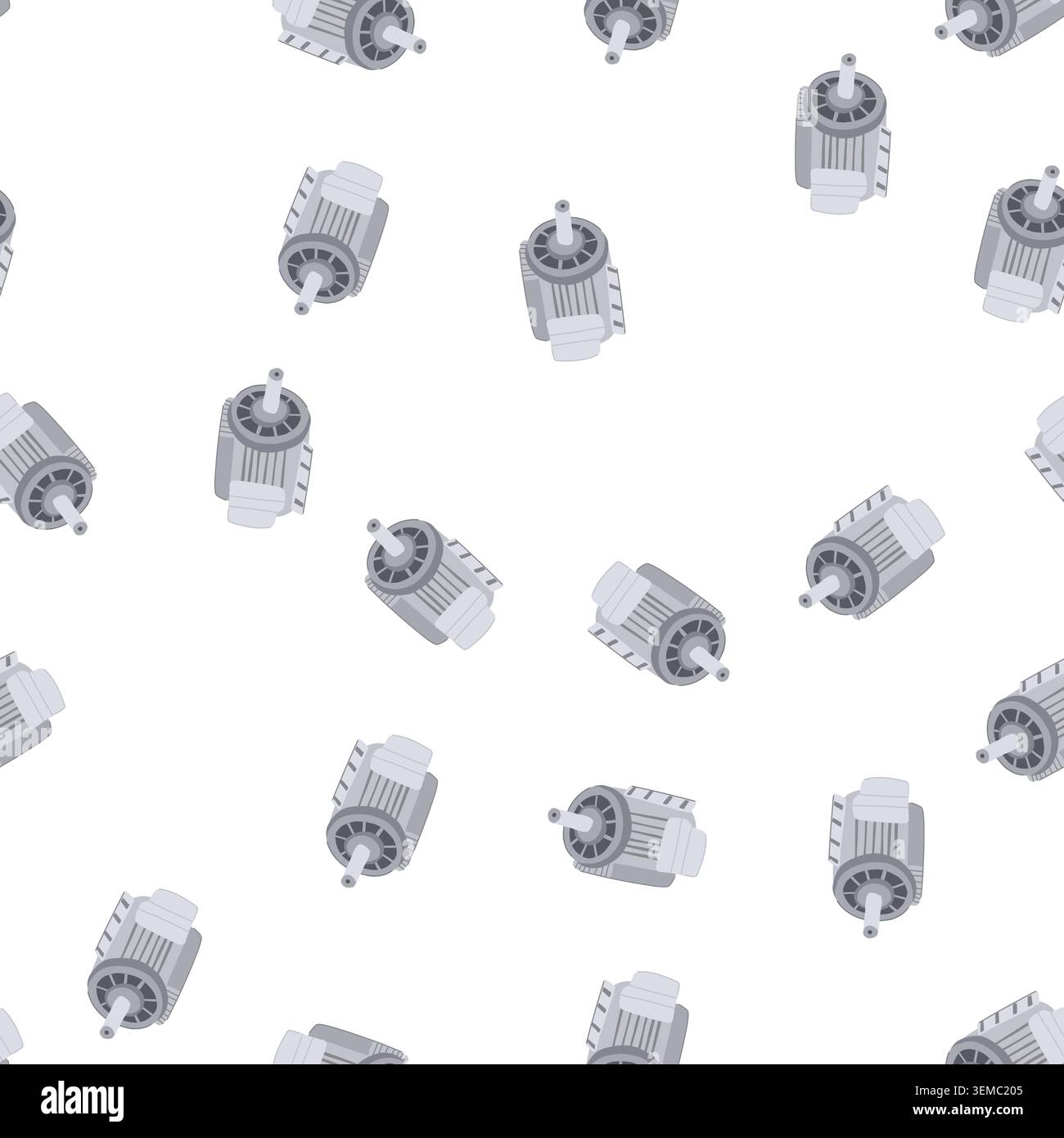 pattern efficiency electric motor cartoon vector Stock Vector