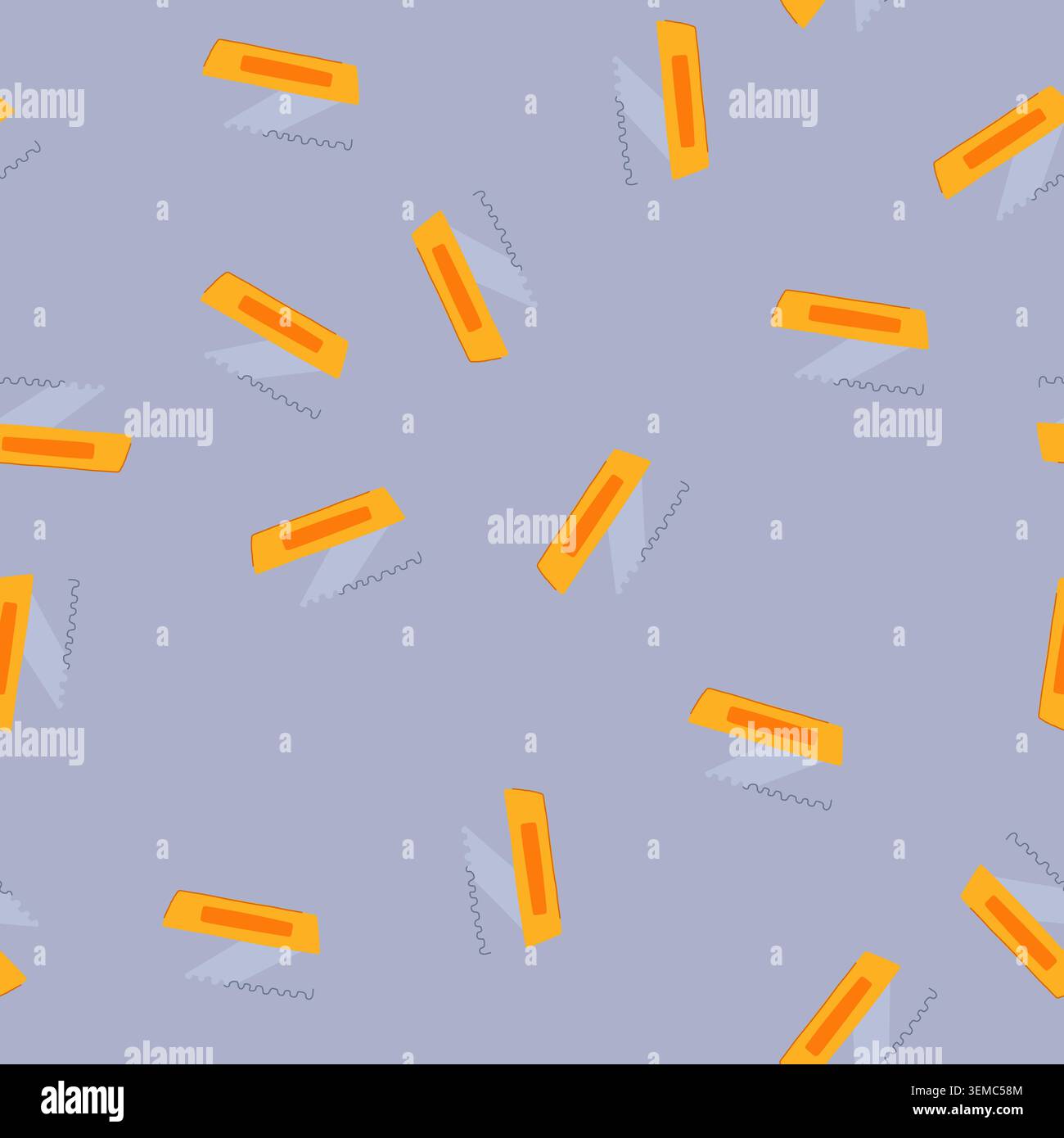 seamless pattern floor notched trowel cartoon vector Stock Vector