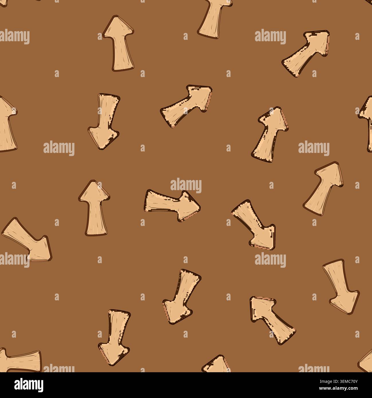 seamless pattern app wooden button cartoon vector Stock Vector