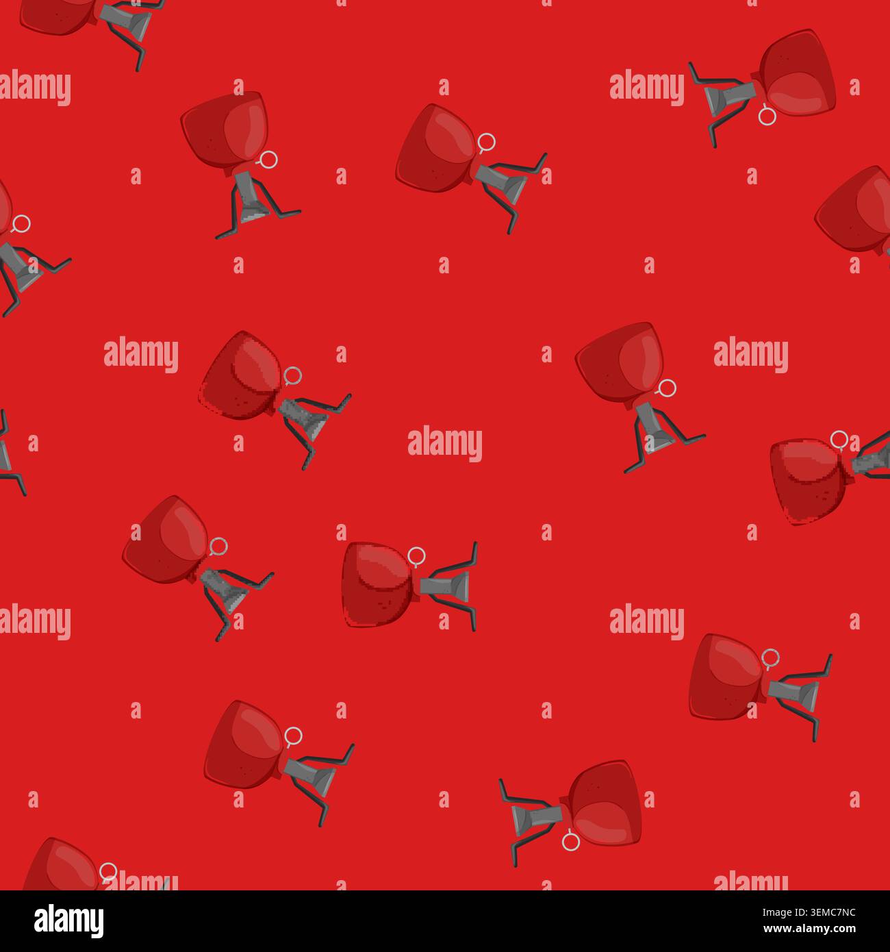 seamless pattern food stove camp cartoon vector Stock Vector
