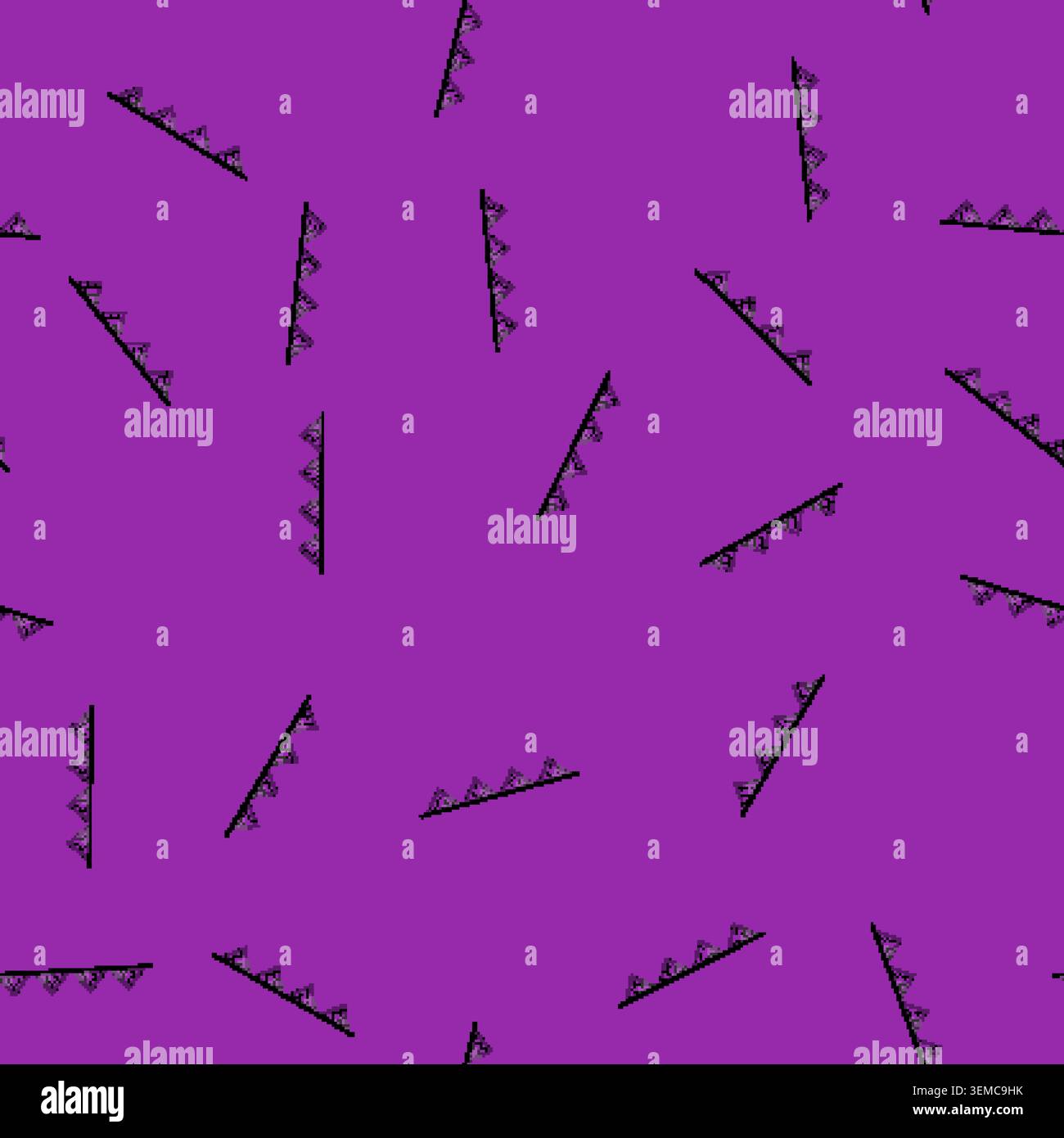 seamless pattern skeleton halloween garland cartoon vector Stock Vector