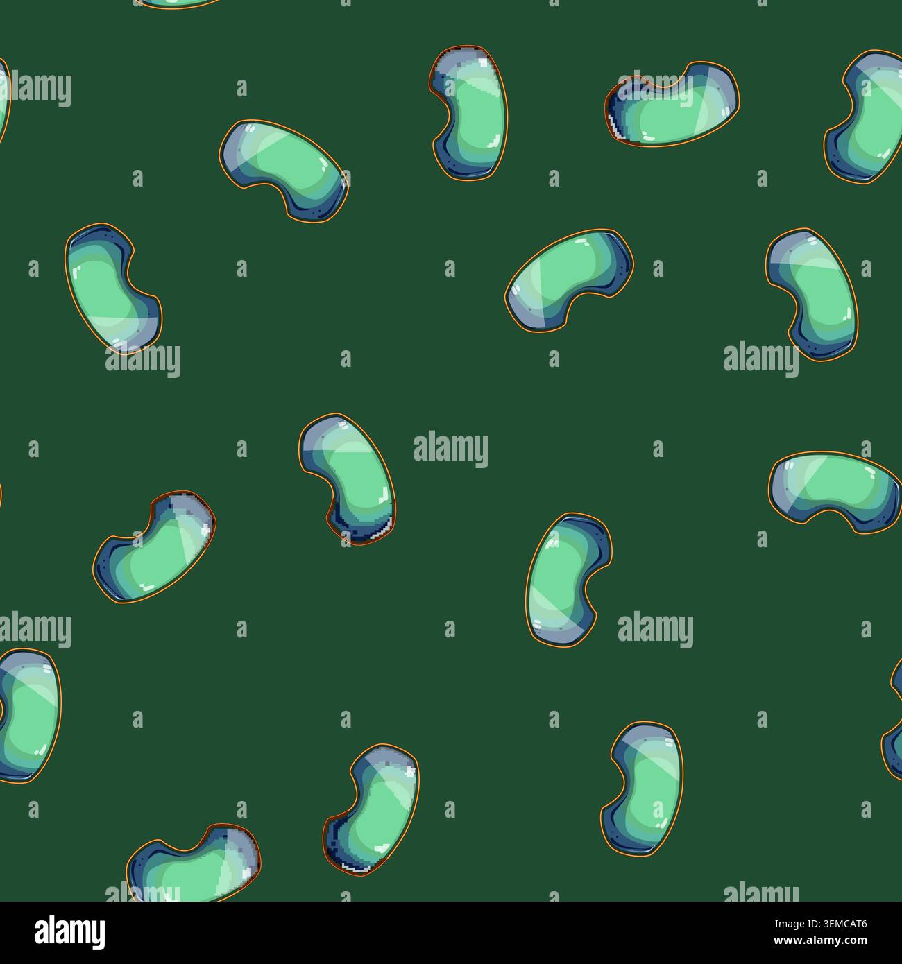 seamless pattern anti goggles ski cartoon vector Stock Vector