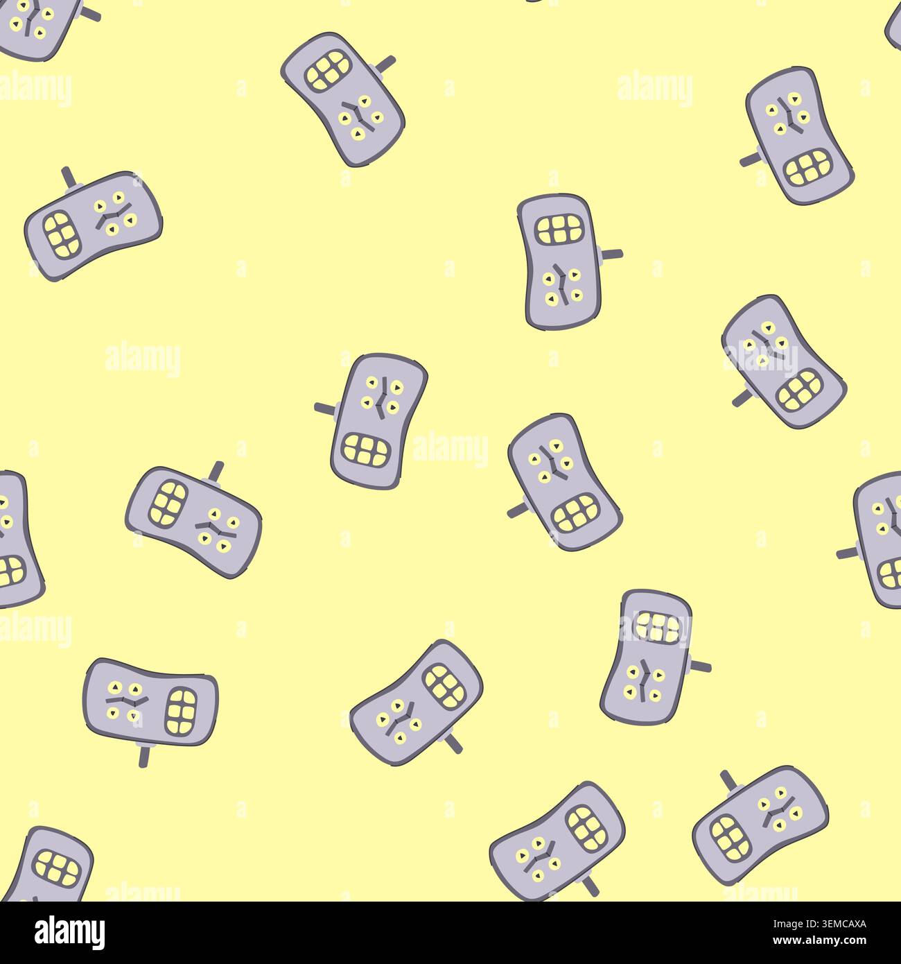 seamless pattern tilt medical bed control cartoon vector Stock Vector