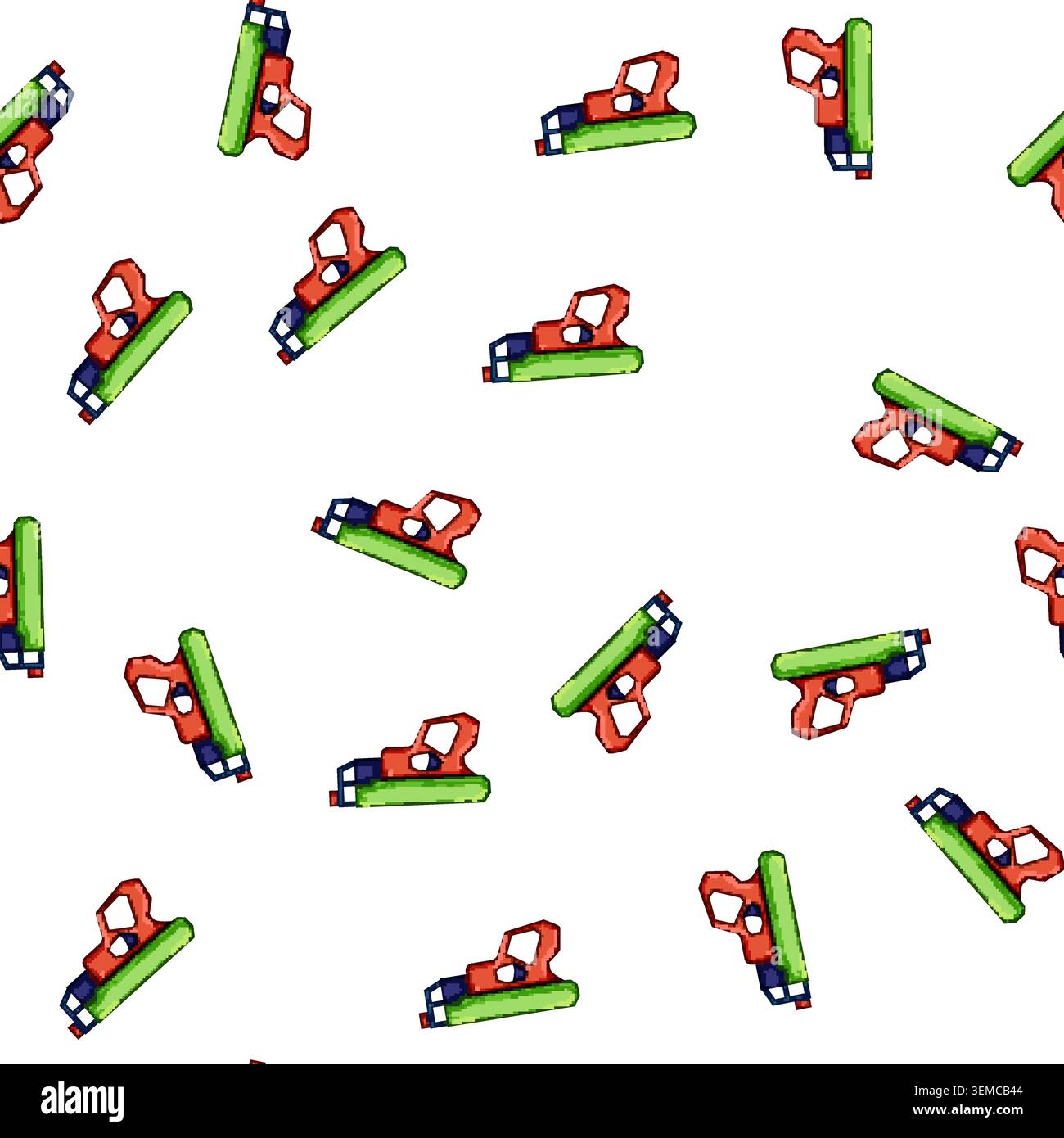pattern effect blaster gun cartoon vector Stock Vector