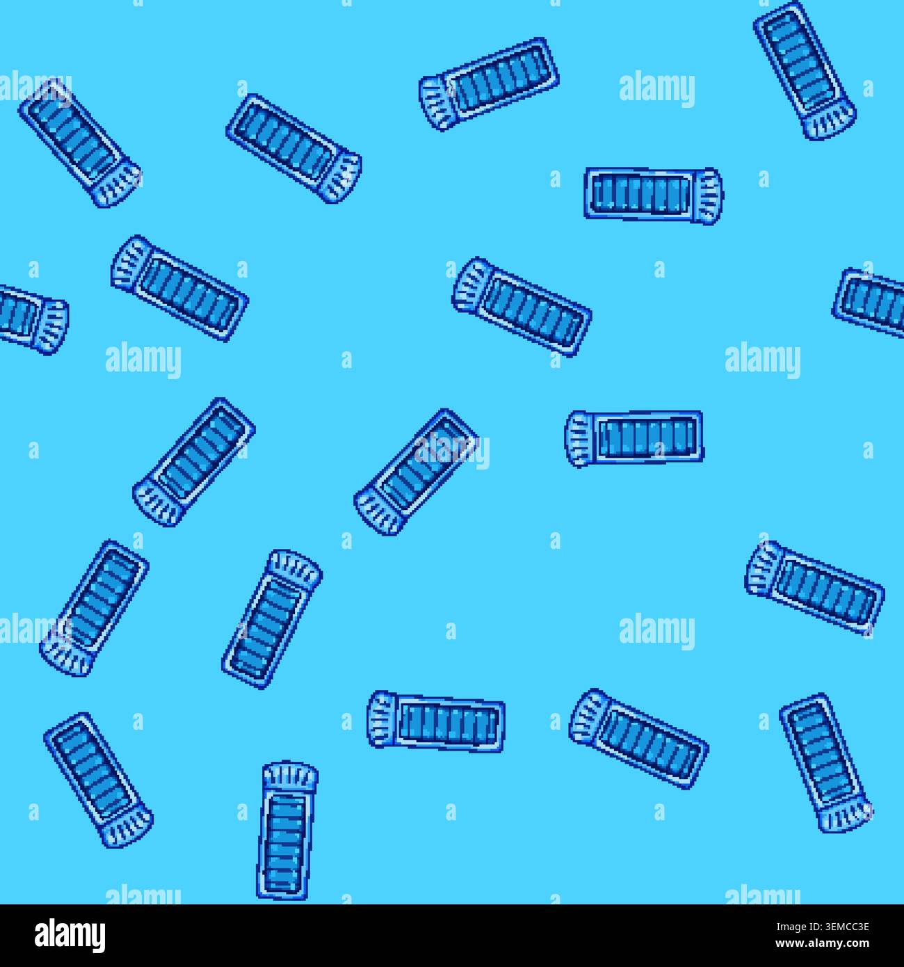 seamless pattern top inflatable mattress pool cartoon vector Stock Vector