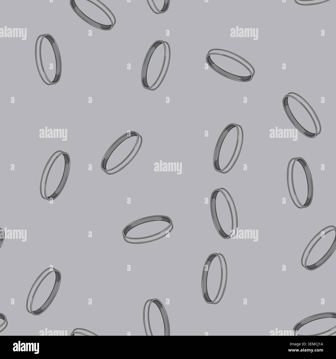 seamless pattern ring jewelry luxury cartoon vector Stock Vector