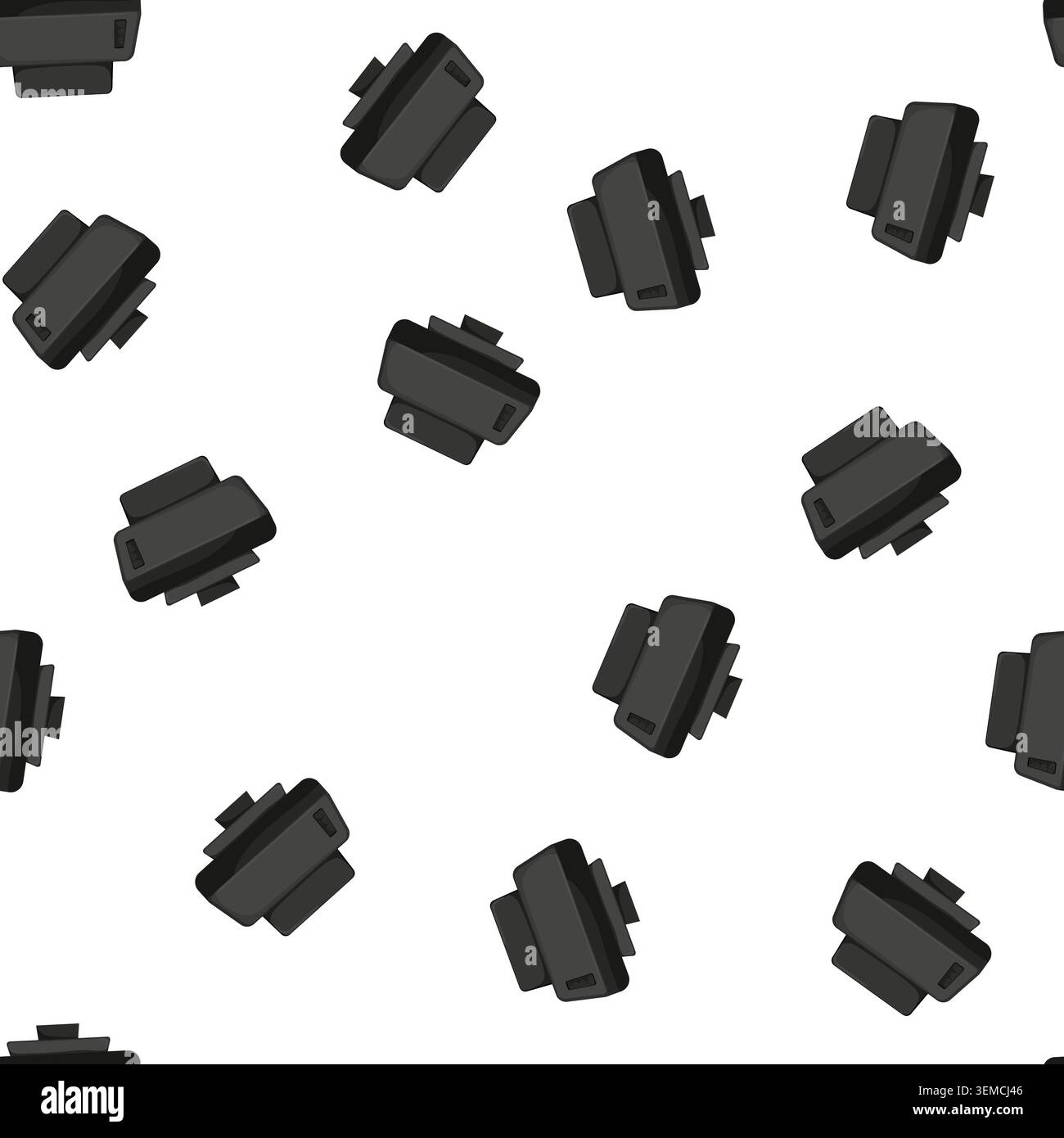 pattern print printer paper cartoon vector Stock Vector