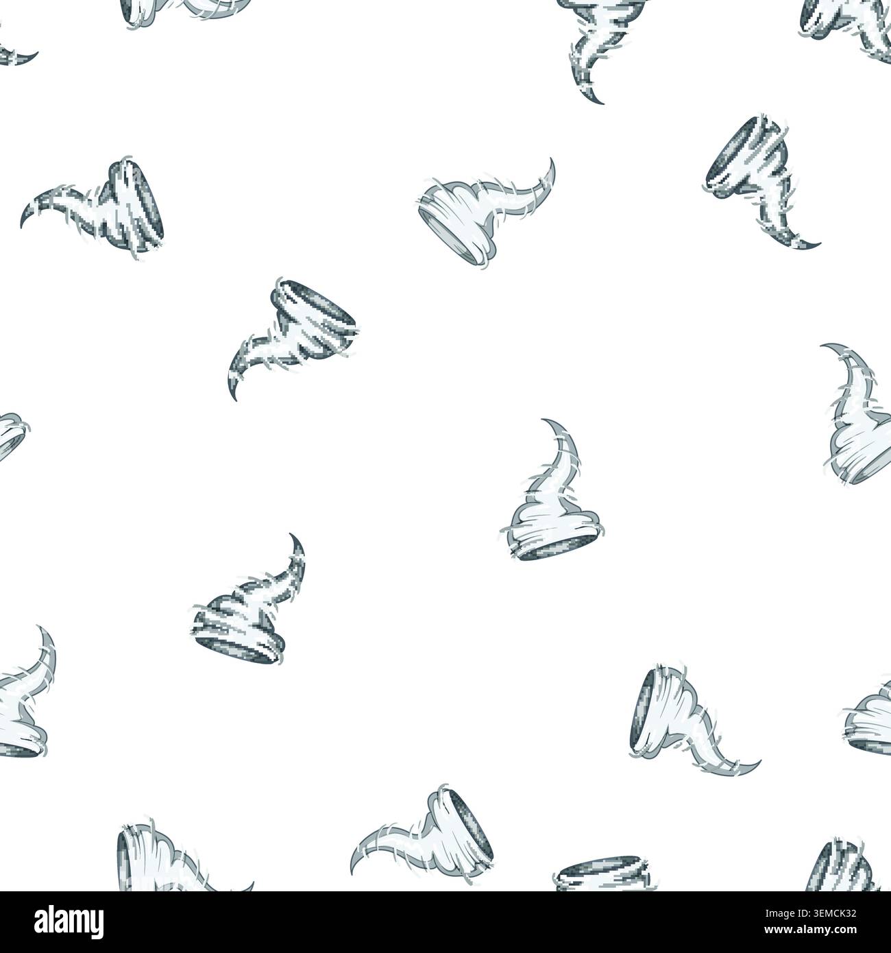 pattern disaster tornado cartoon vector Stock Vector