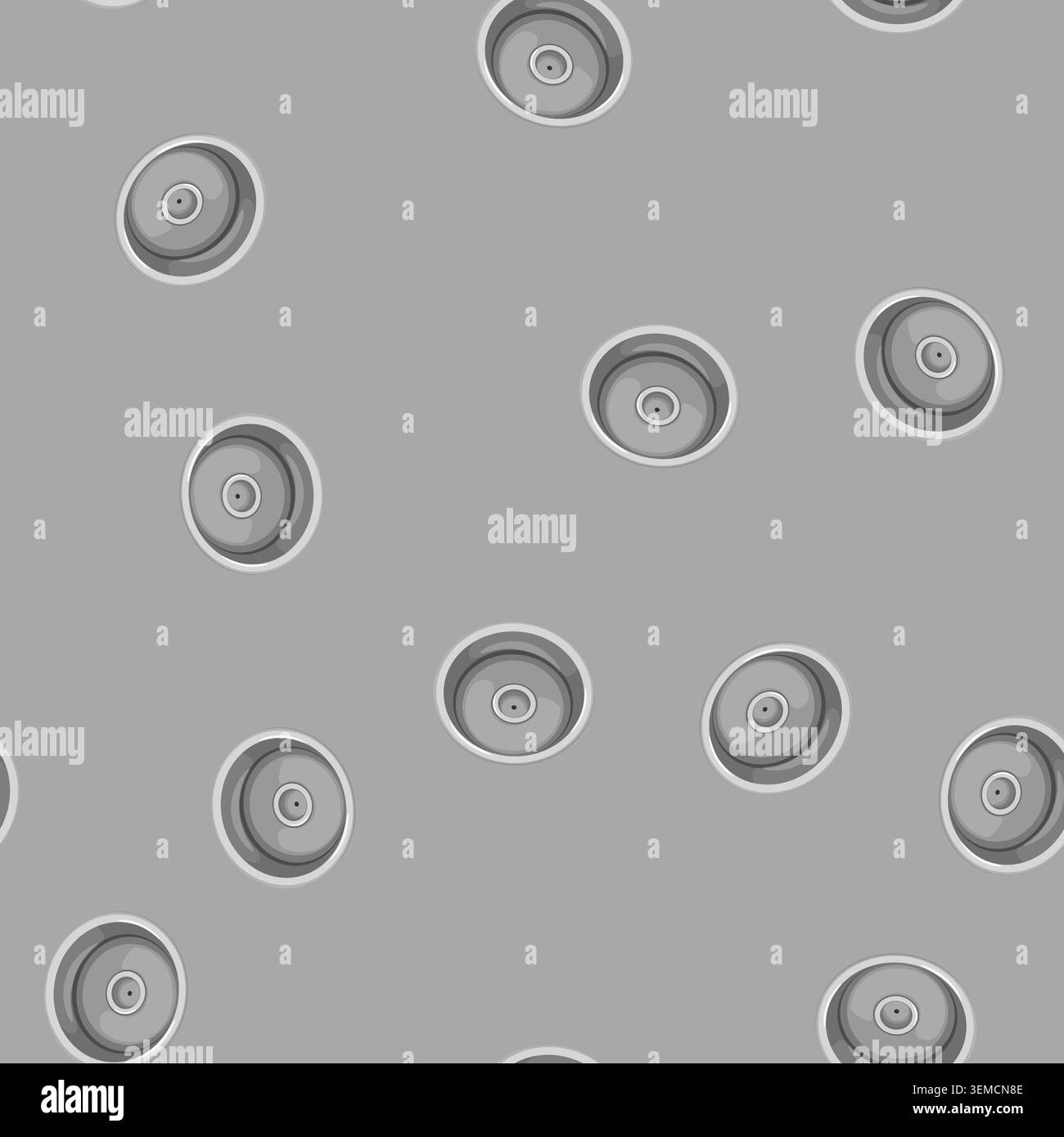 seamless pattern home metal sink cartoon vector Stock Vector