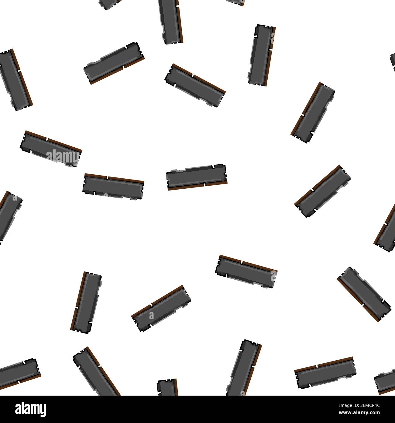 pattern chip desktop memory cartoon vector Stock Vector