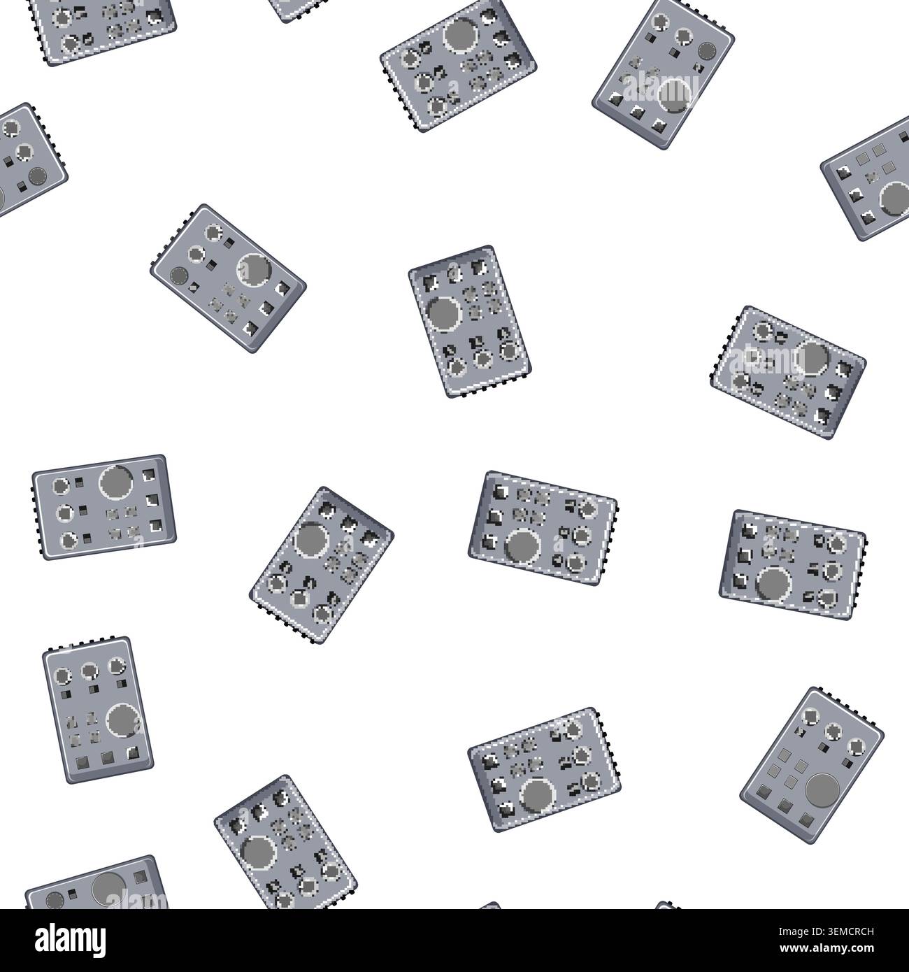 pattern digital audio interface cartoon vector Stock Vector