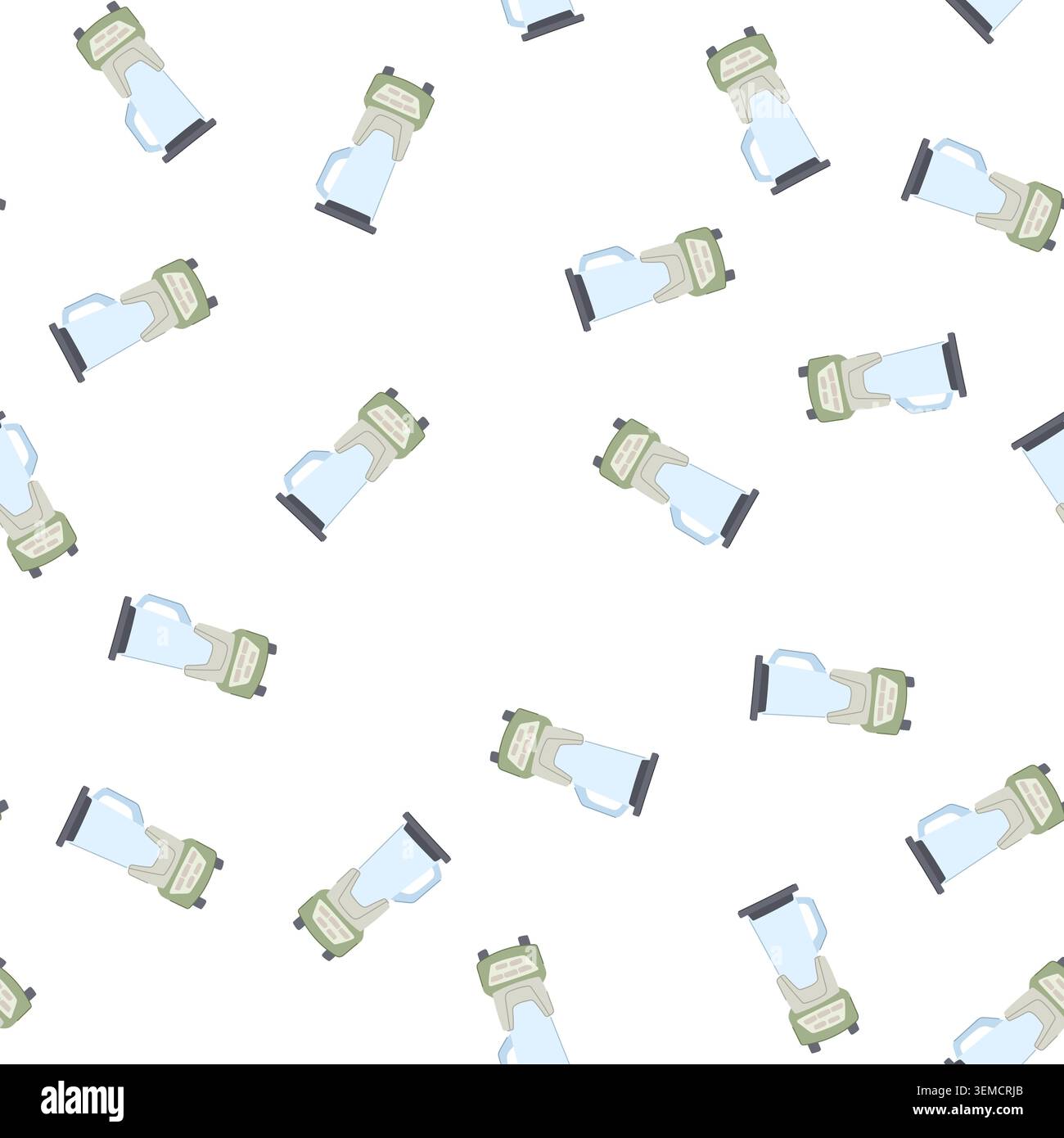 pattern kitchen blender cartoon vector Stock Vector