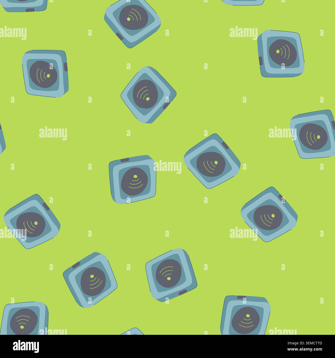 seamless pattern compact travel router cartoon vector Stock Vector