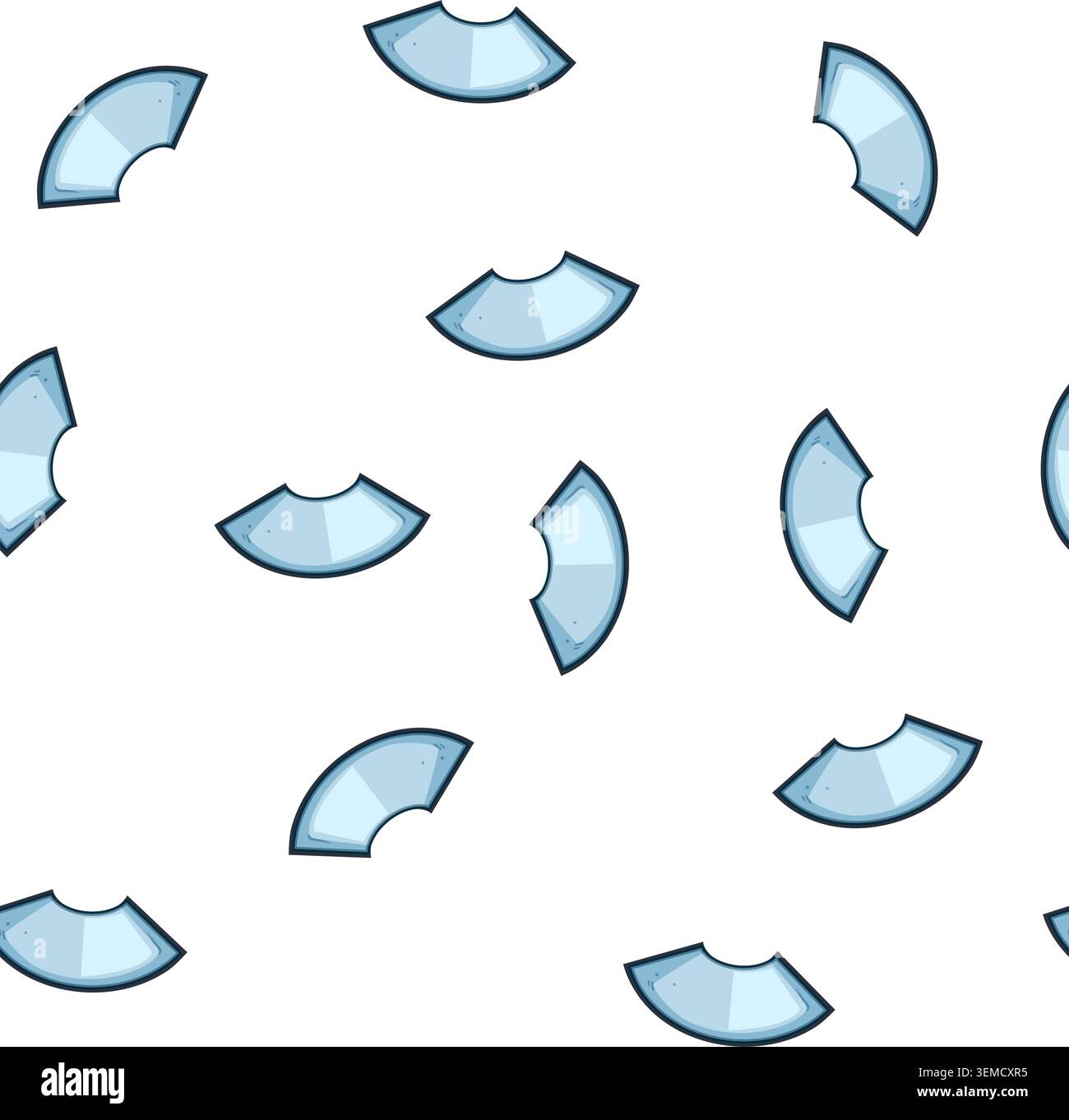 pattern Curved quarter circle displaying flexible screen concept technology Stock Vector