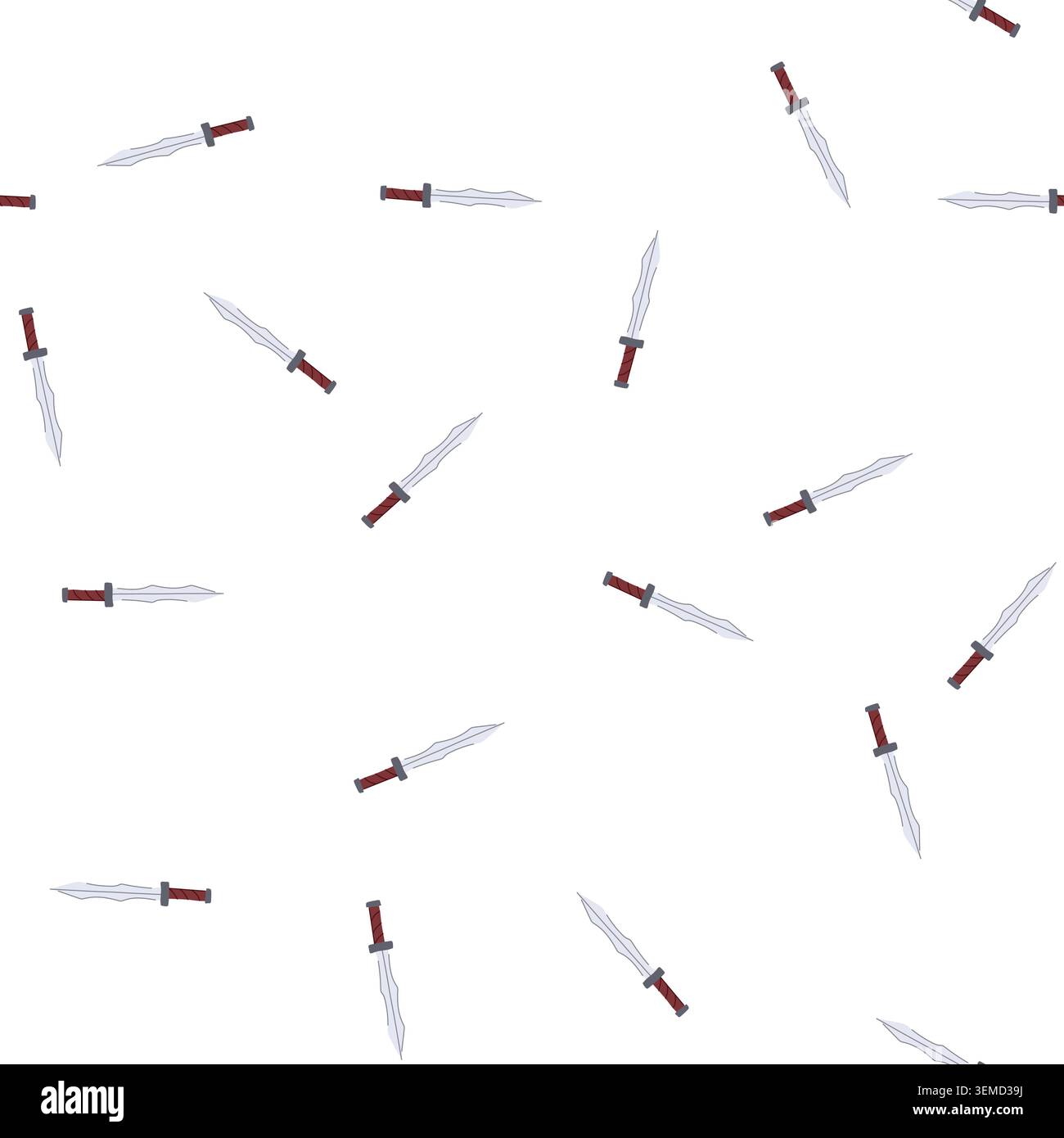 pattern raid viking sword cartoon vector Stock Vector