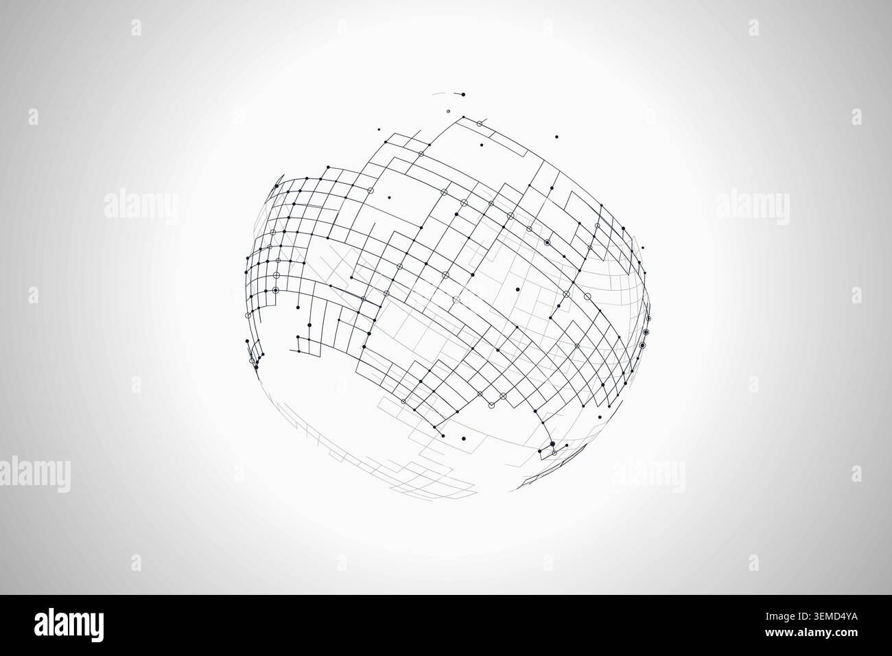 Tech Globe vector background with contemporary visual rhythm for microstock and commercial design projects. Stock Vector