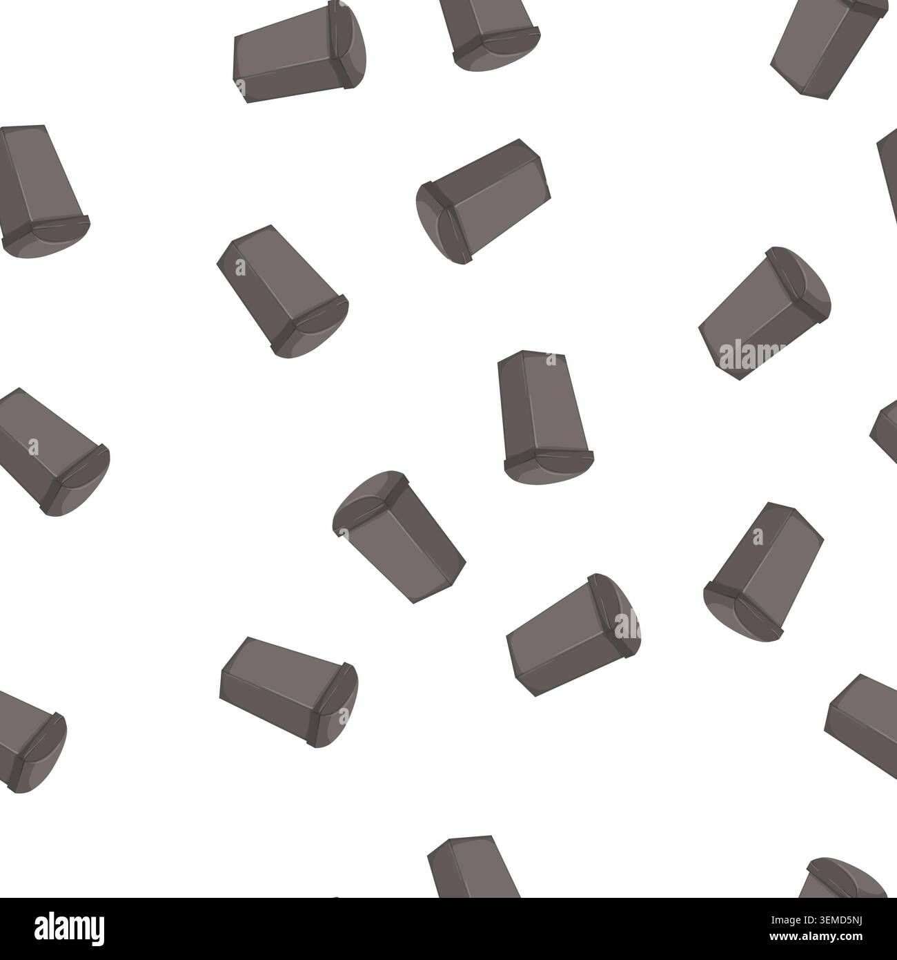 pattern plastic trash bin garbage cartoon vector Stock Vector