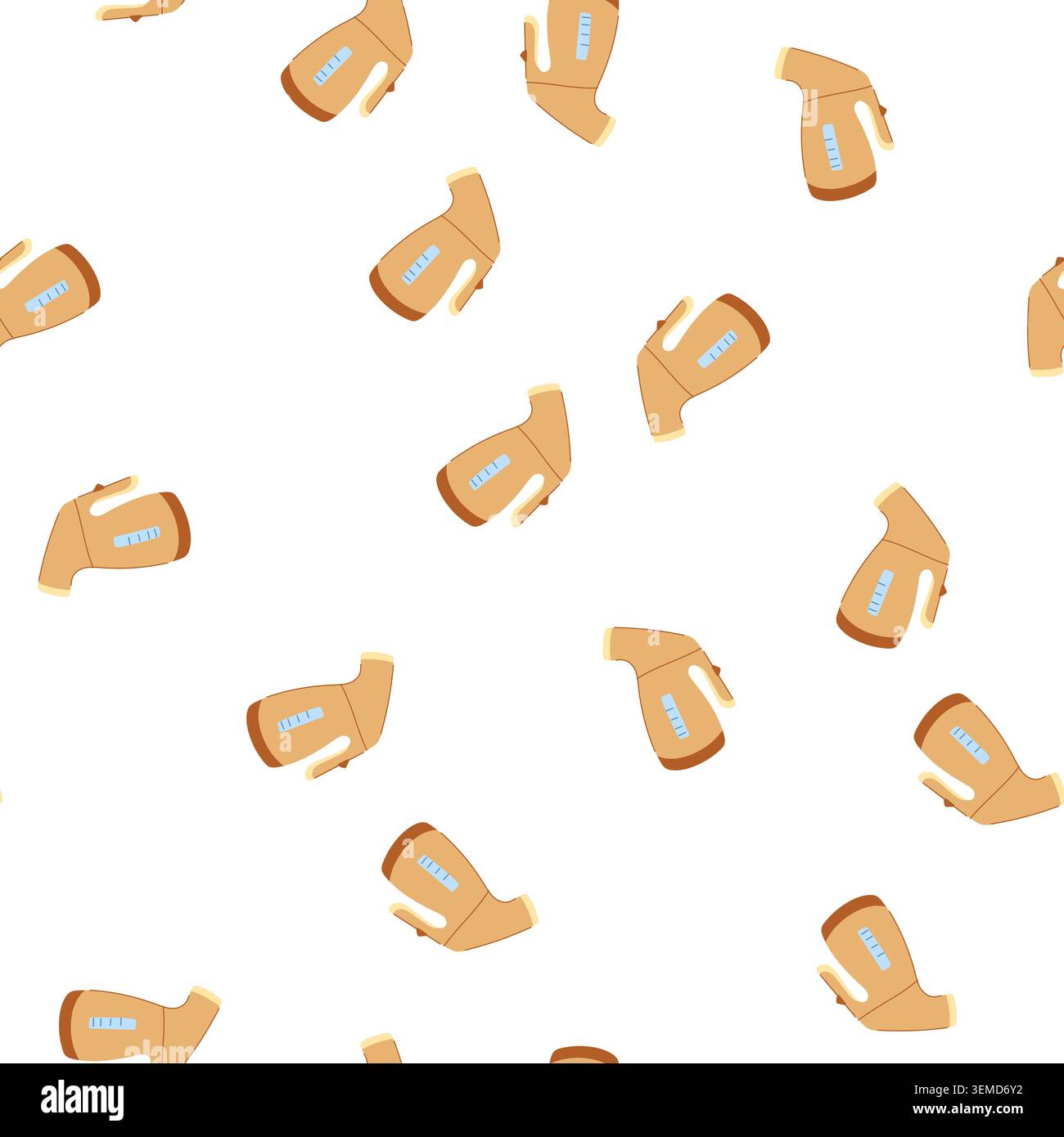 pattern compact steamer portable cartoon vector Stock Vector