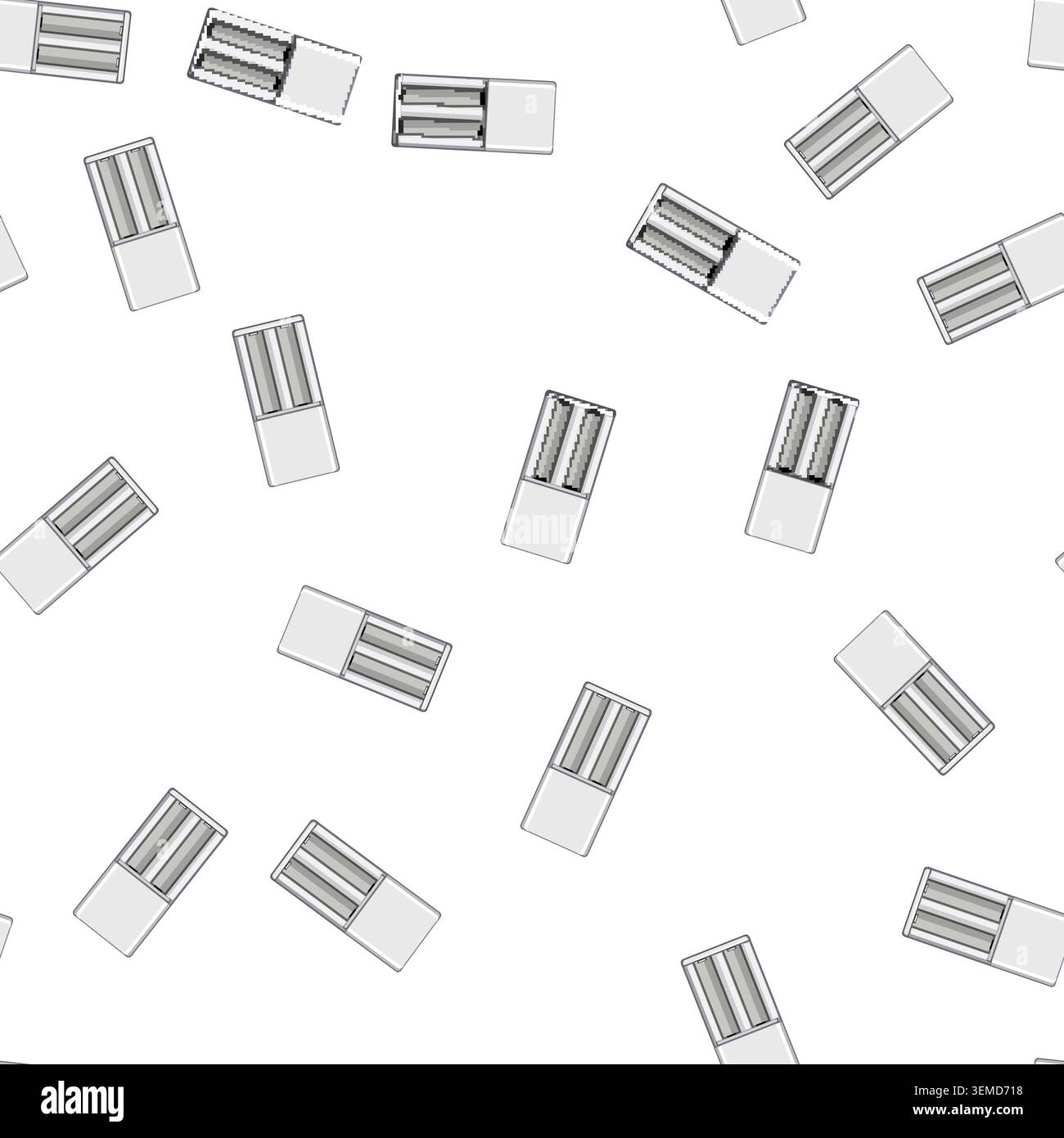 pattern charge aa battery charger cartoon vector Stock Vector