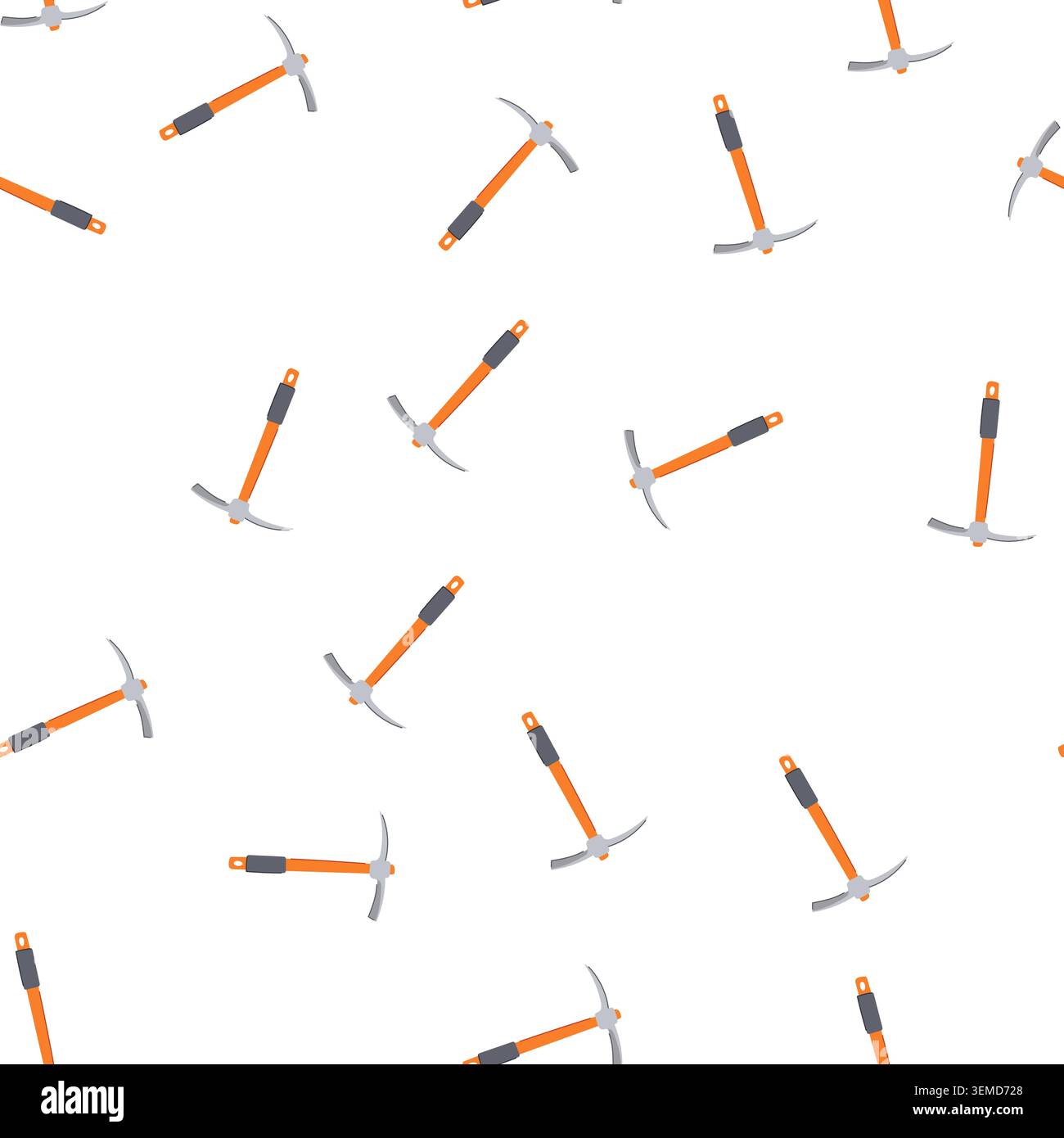 pattern miner pickaxe cartoon vector Stock Vector