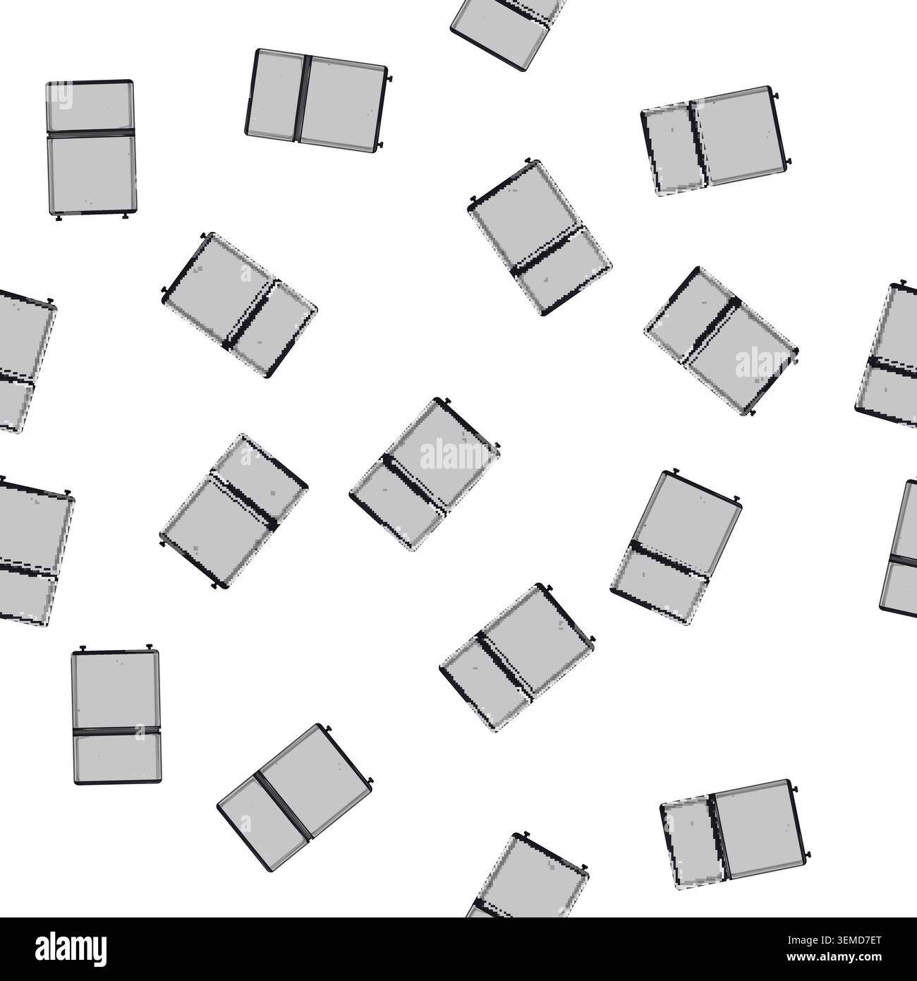 pattern home fridge refrigerator cartoon vector Stock Vector