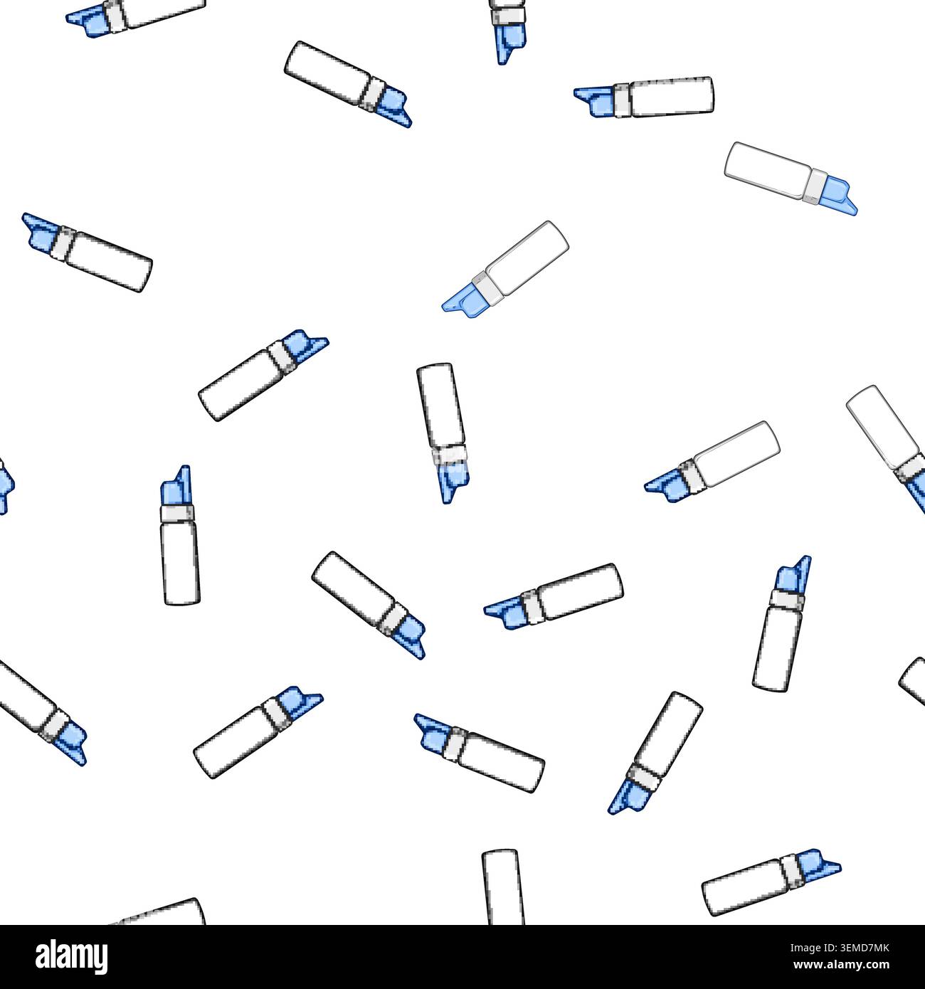 pattern moisturizer nasal spray bottle cartoon vector Stock Vector