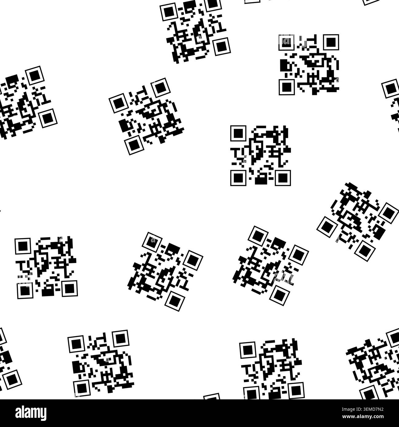 pattern switches qr code label cartoon vector Stock Vector