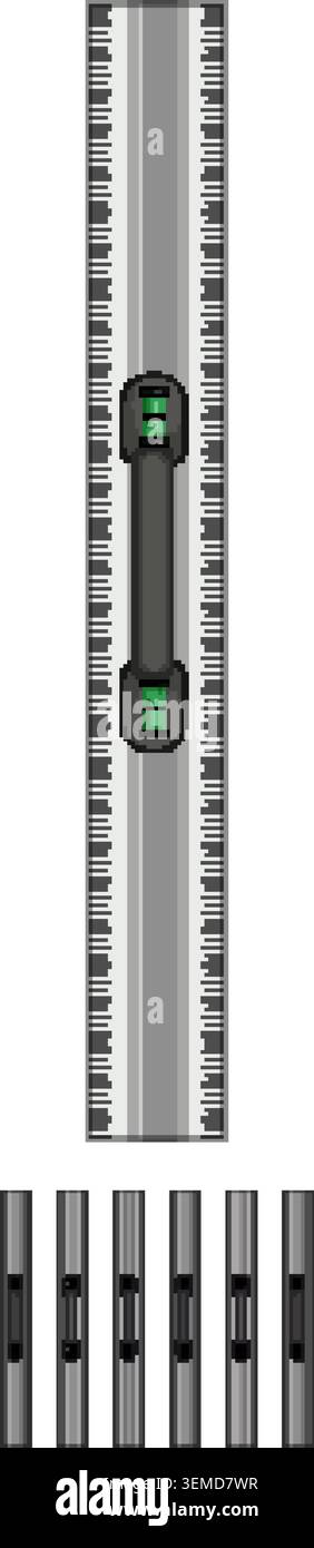 construction ruler builder cartoon vector graphic Stock Vector