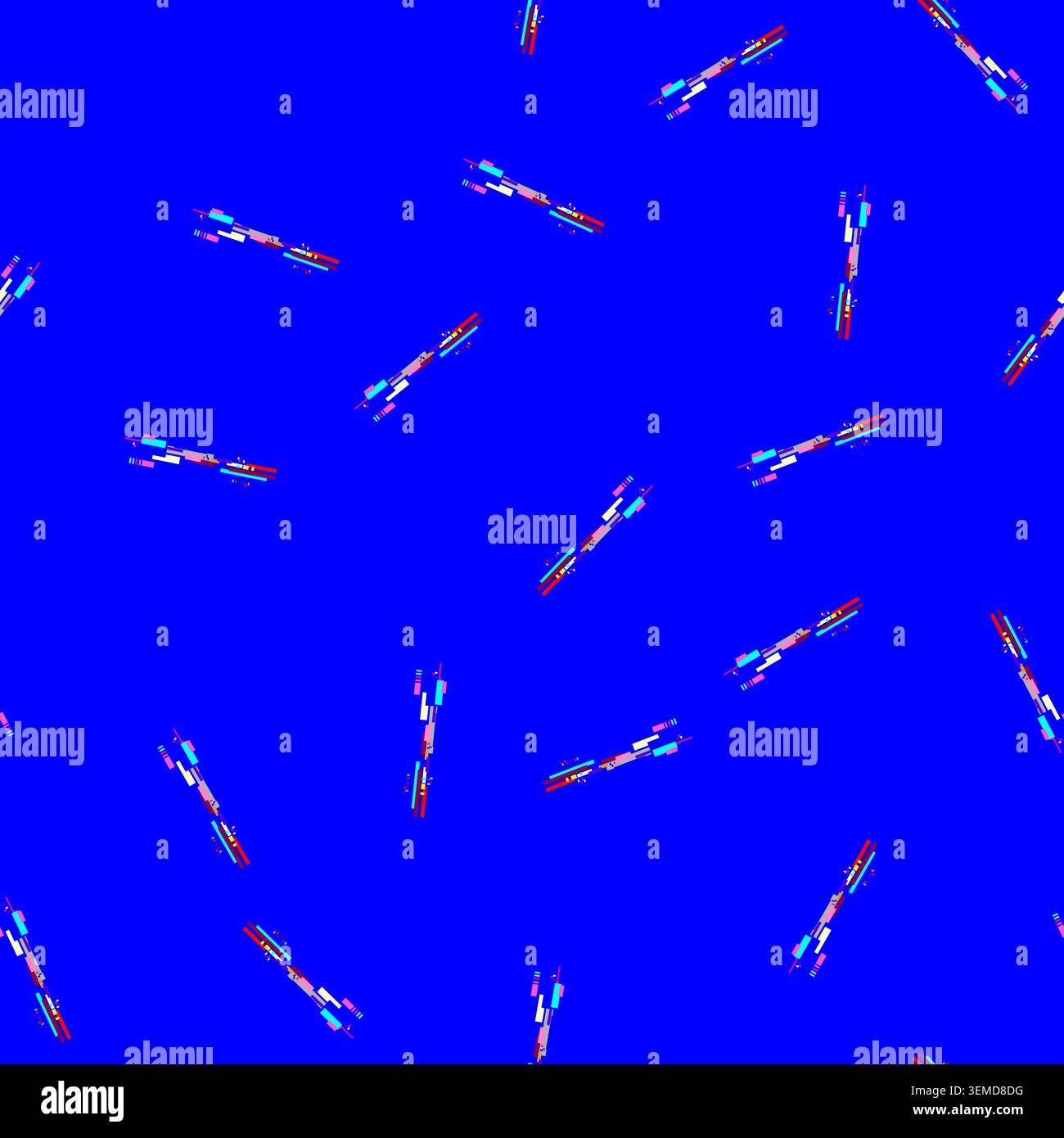 seamless pattern issue glitch error cartoon vector Stock Vector