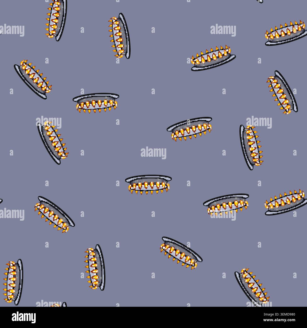 seamless pattern kitchen stove burner cartoon vector Stock Vector
