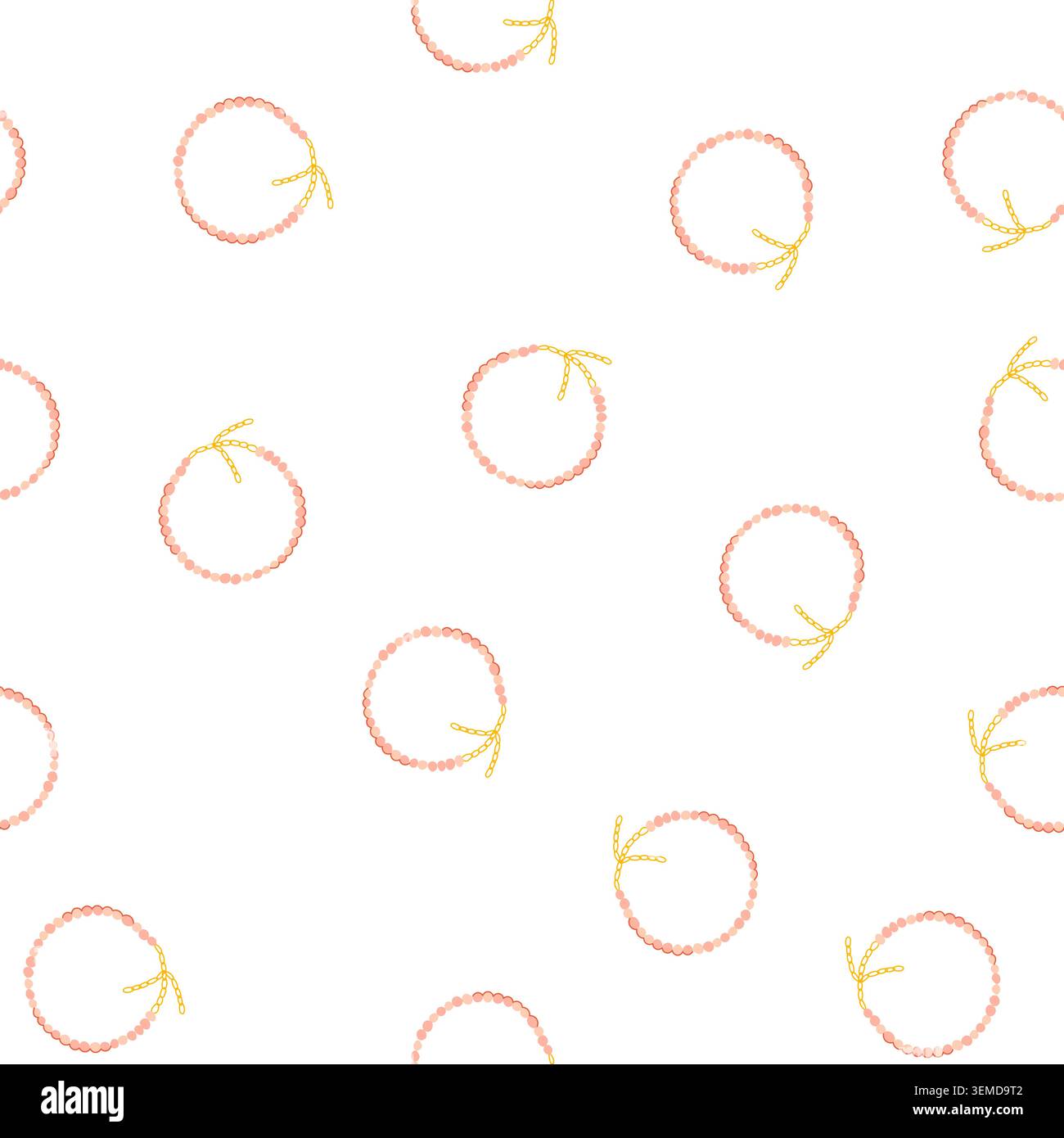 pattern bracelet beads necklace cartoon vector Stock Vector