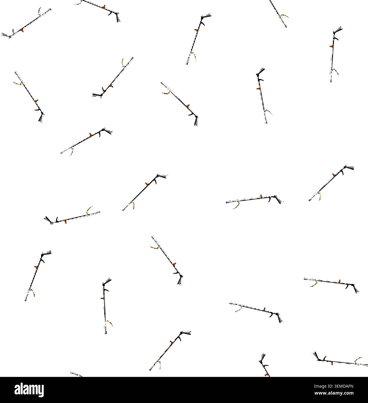 pattern claw grabber tool cartoon vector Stock Vector