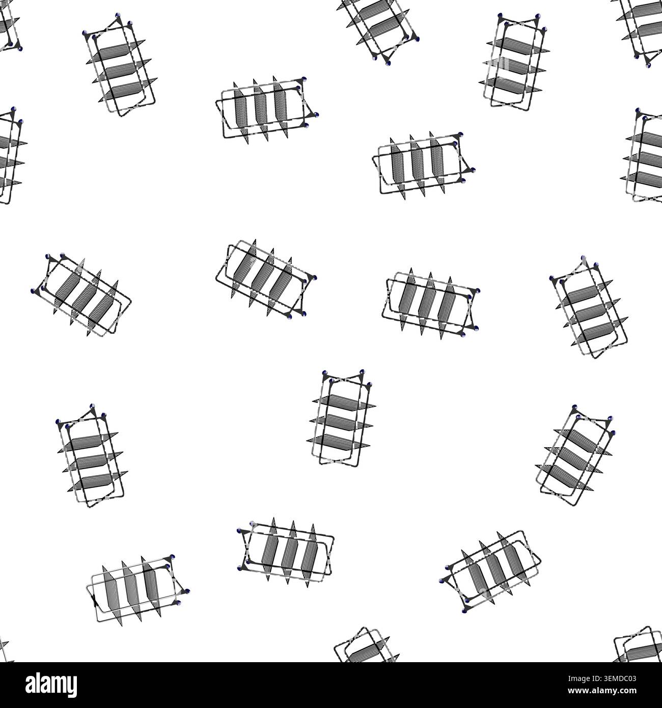 pattern home clothes drying rack cartoon vector Stock Vector