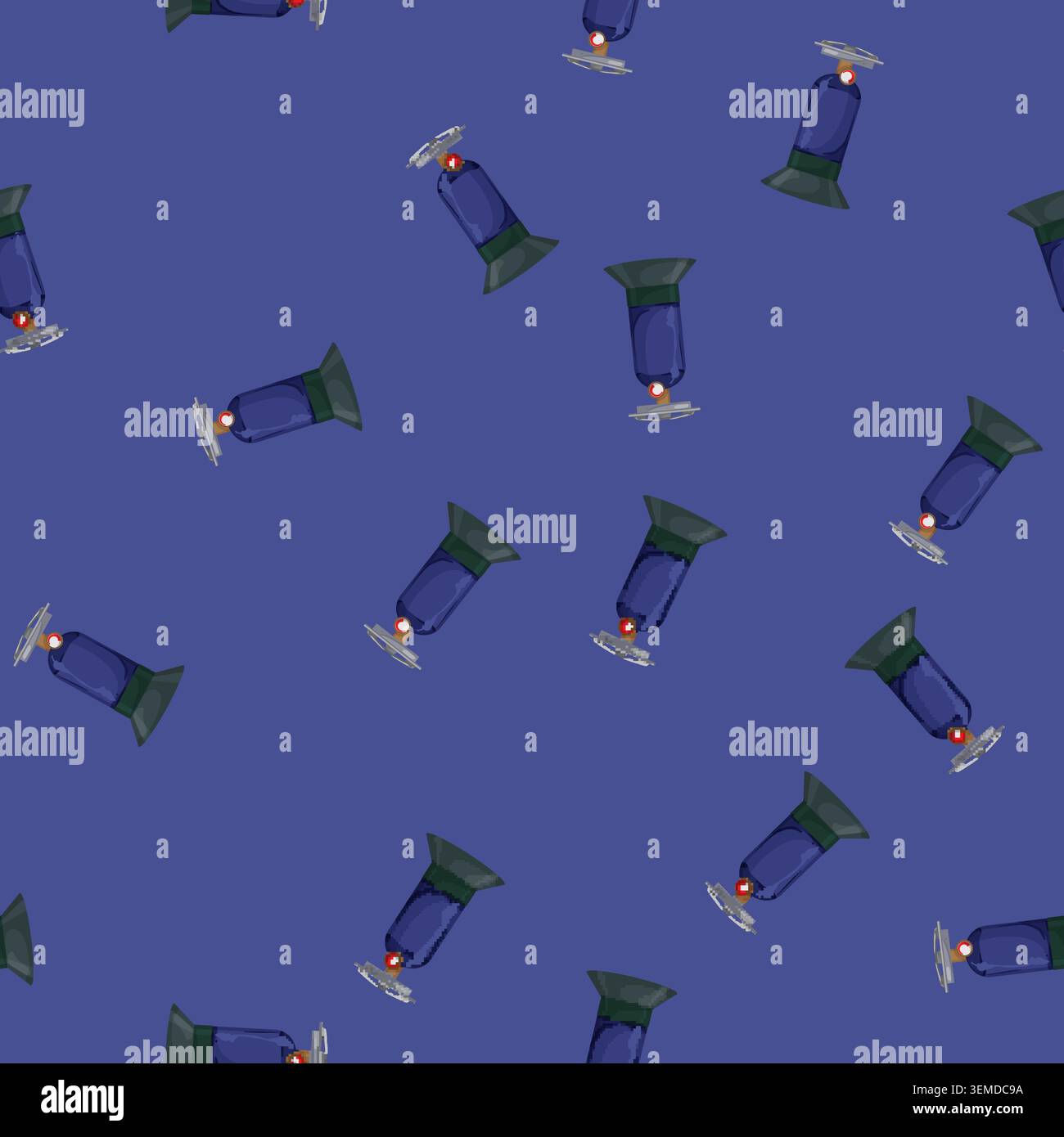 seamless pattern portable stove camp cartoon vector Stock Vector