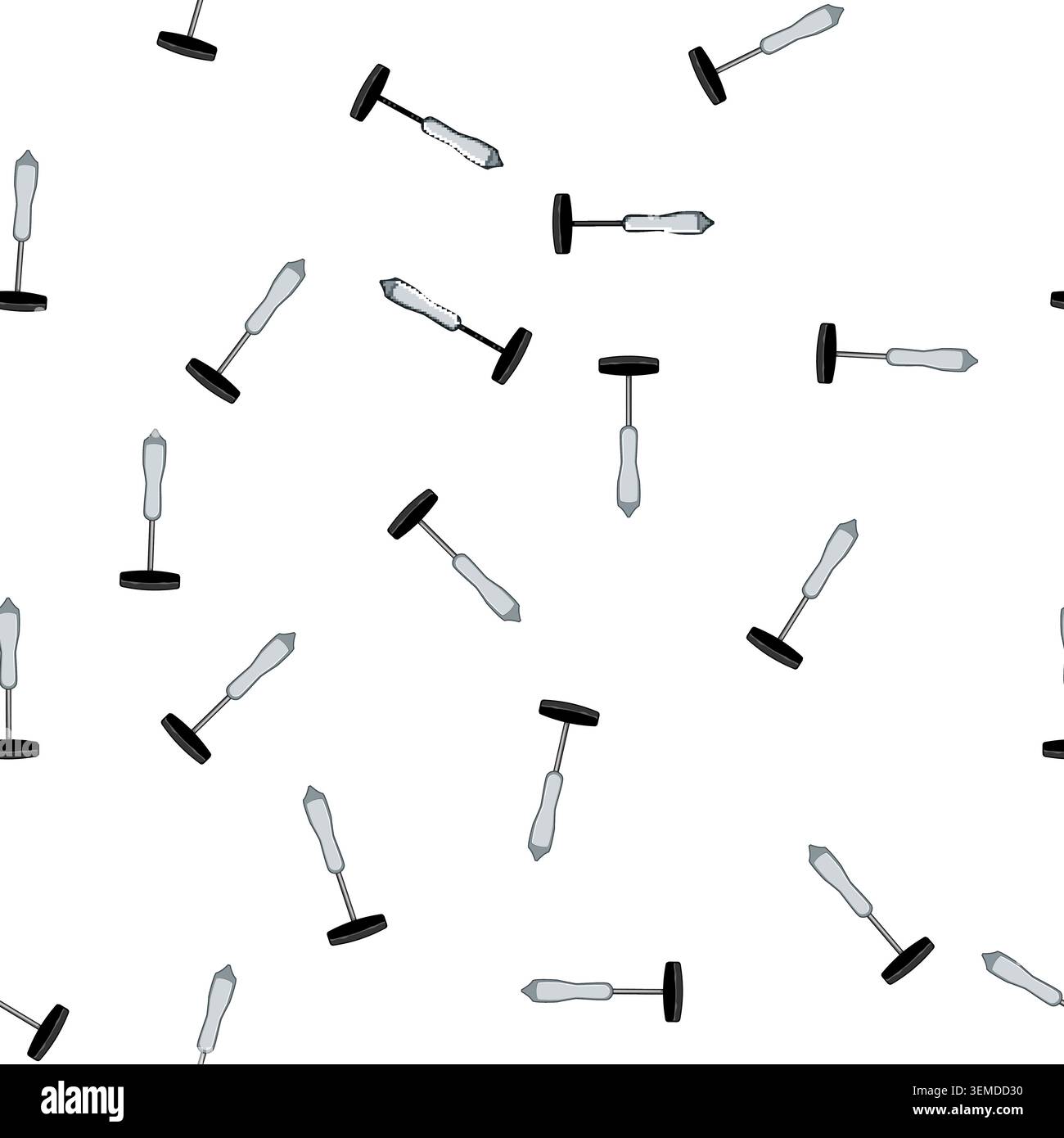 pattern testing reflex hammer cartoon vector Stock Vector