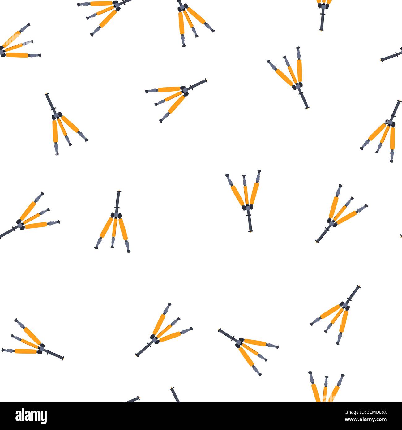 pattern stand tripod camera cartoon vector Stock Vector