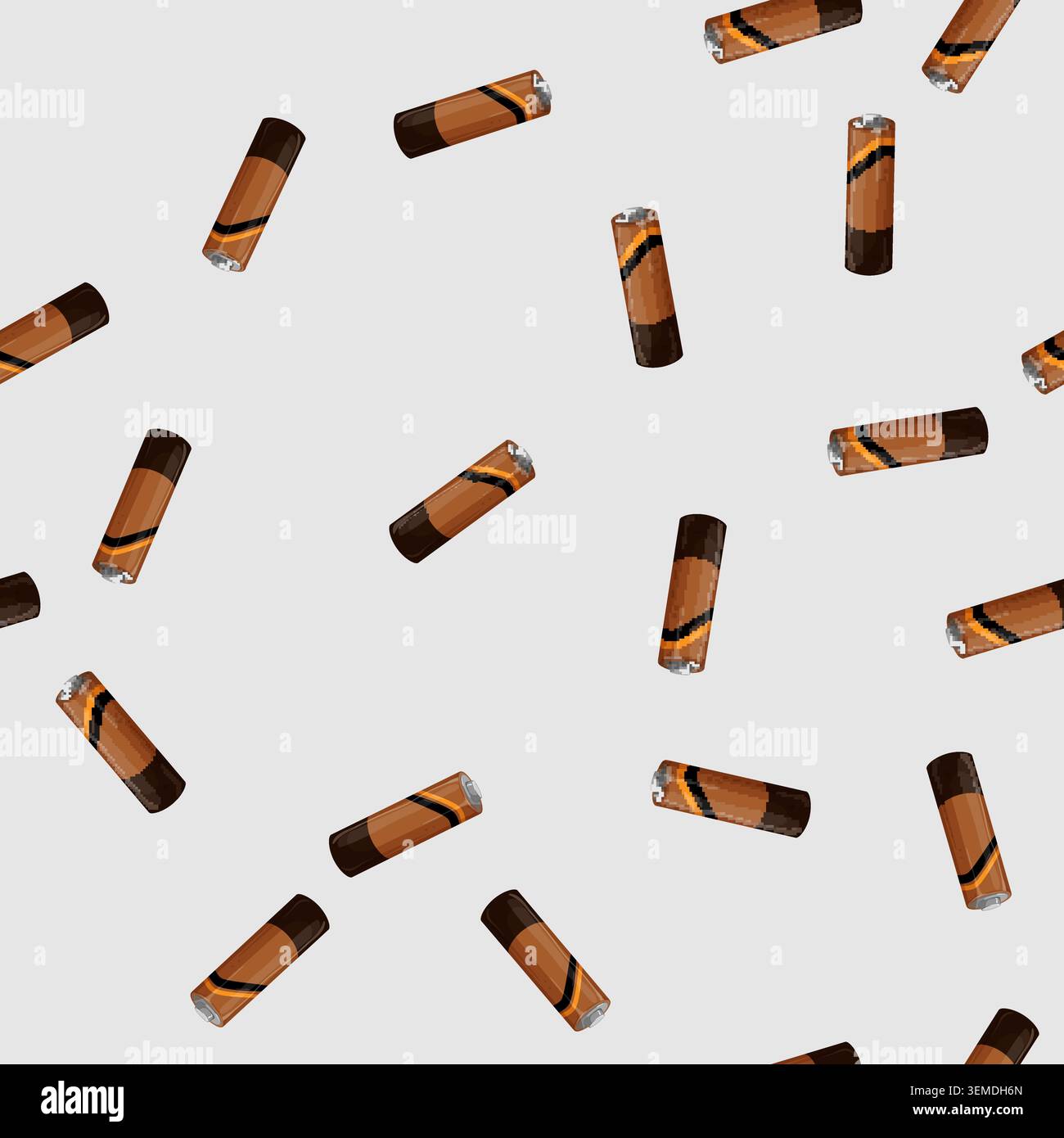 seamless pattern electric battery energy cartoon vector Stock Vector