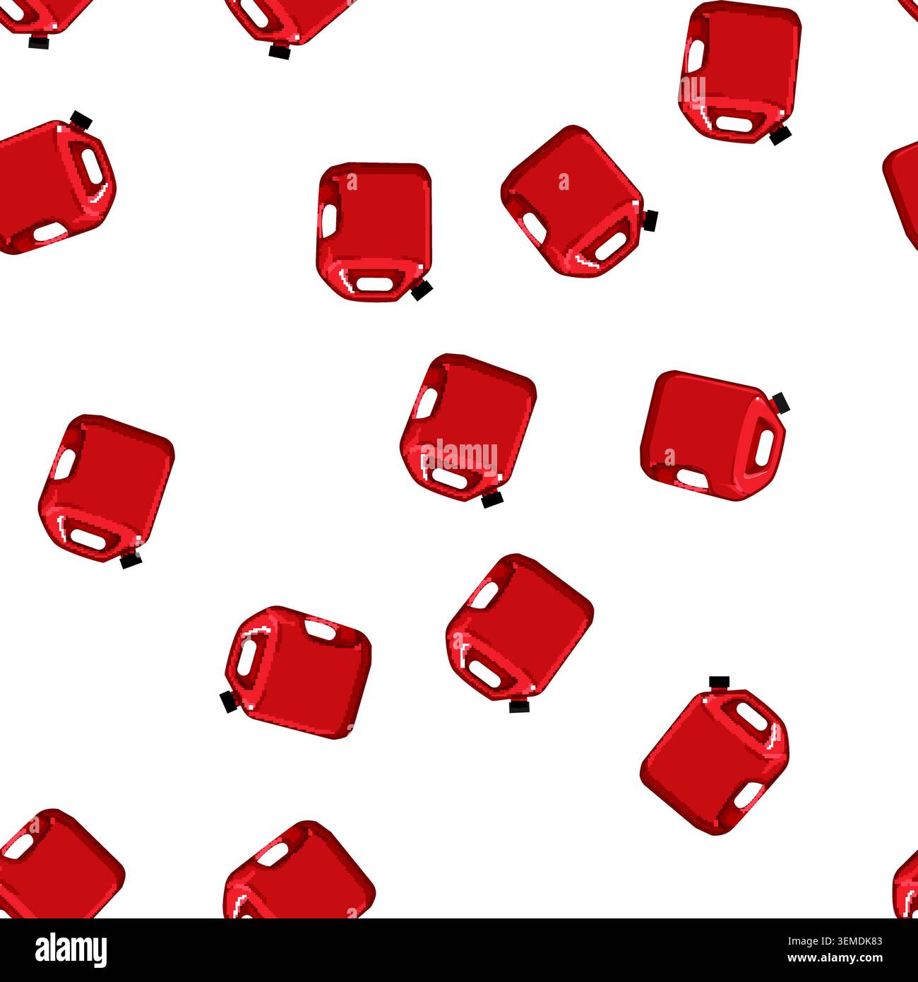 pattern oil fuel can cartoon vector Stock Vector
