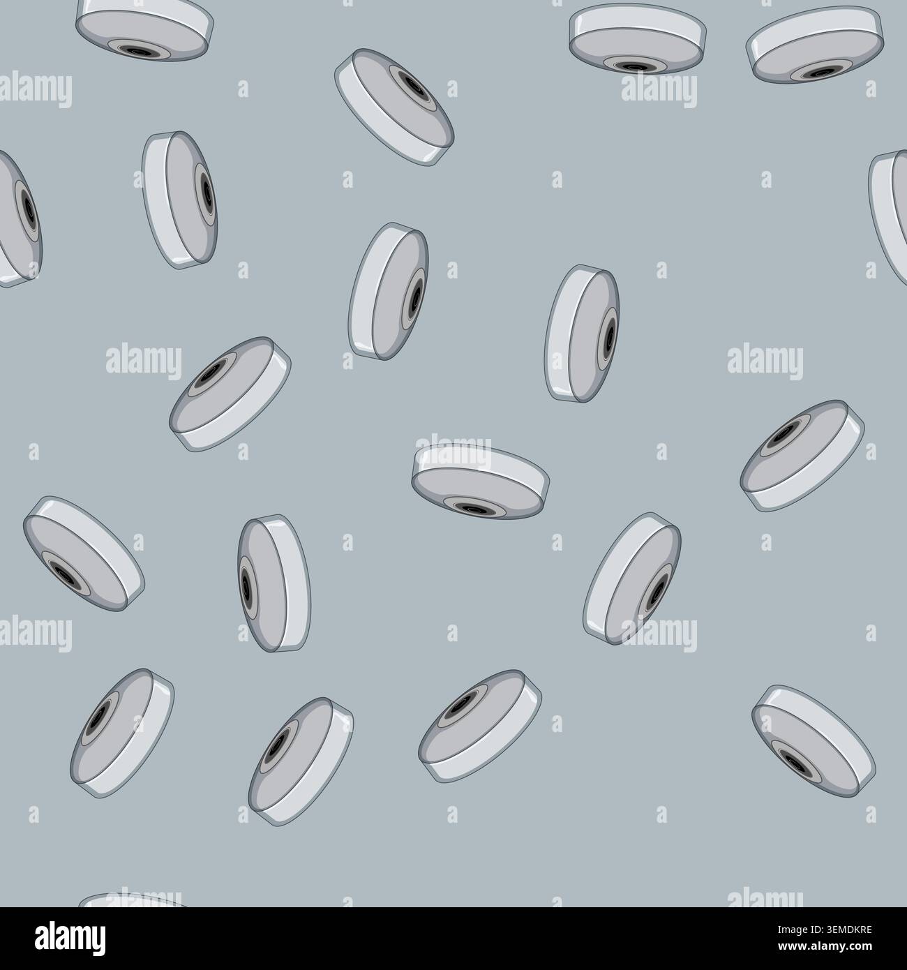 seamless pattern protection ip camera cartoon vector Stock Vector
