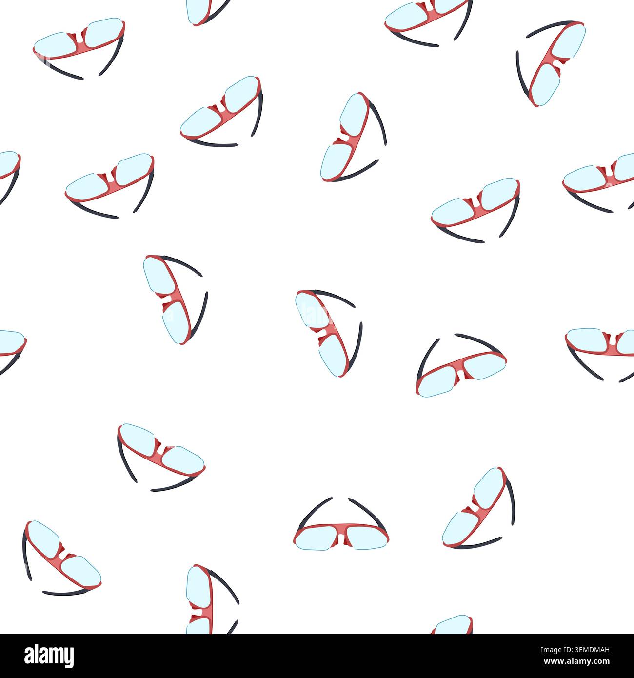 pattern goggle safety goggles cartoon vector Stock Vector