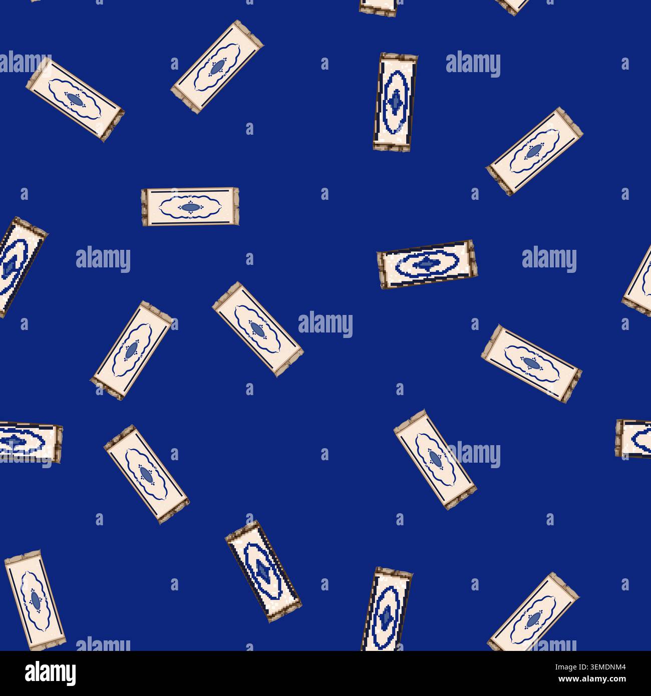 seamless pattern floor wool carpet cartoon vector Stock Vector