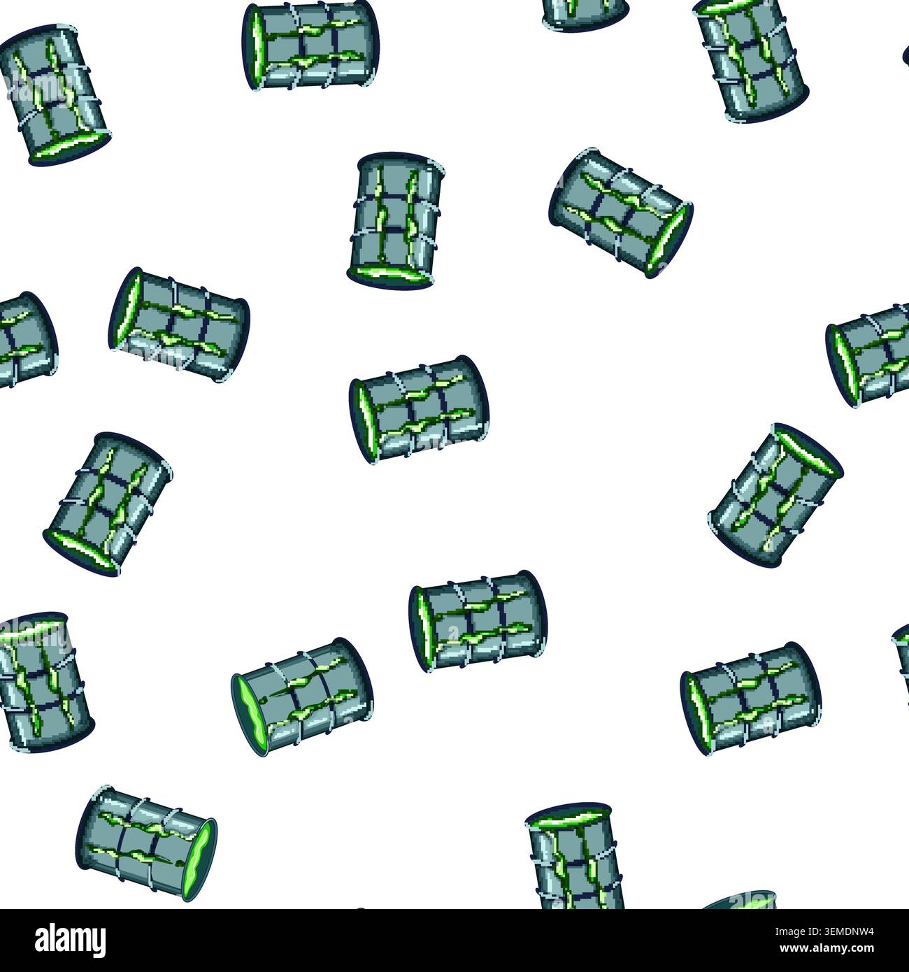 pattern storage hazard chemical waste cartoon vector Stock Vector