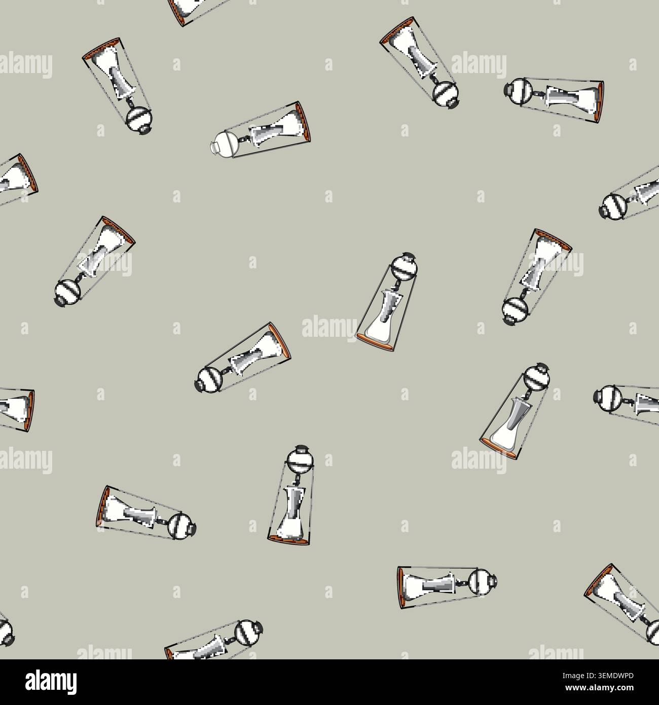 seamless pattern cfresh ice drip coffee cartoon vector Stock Vector