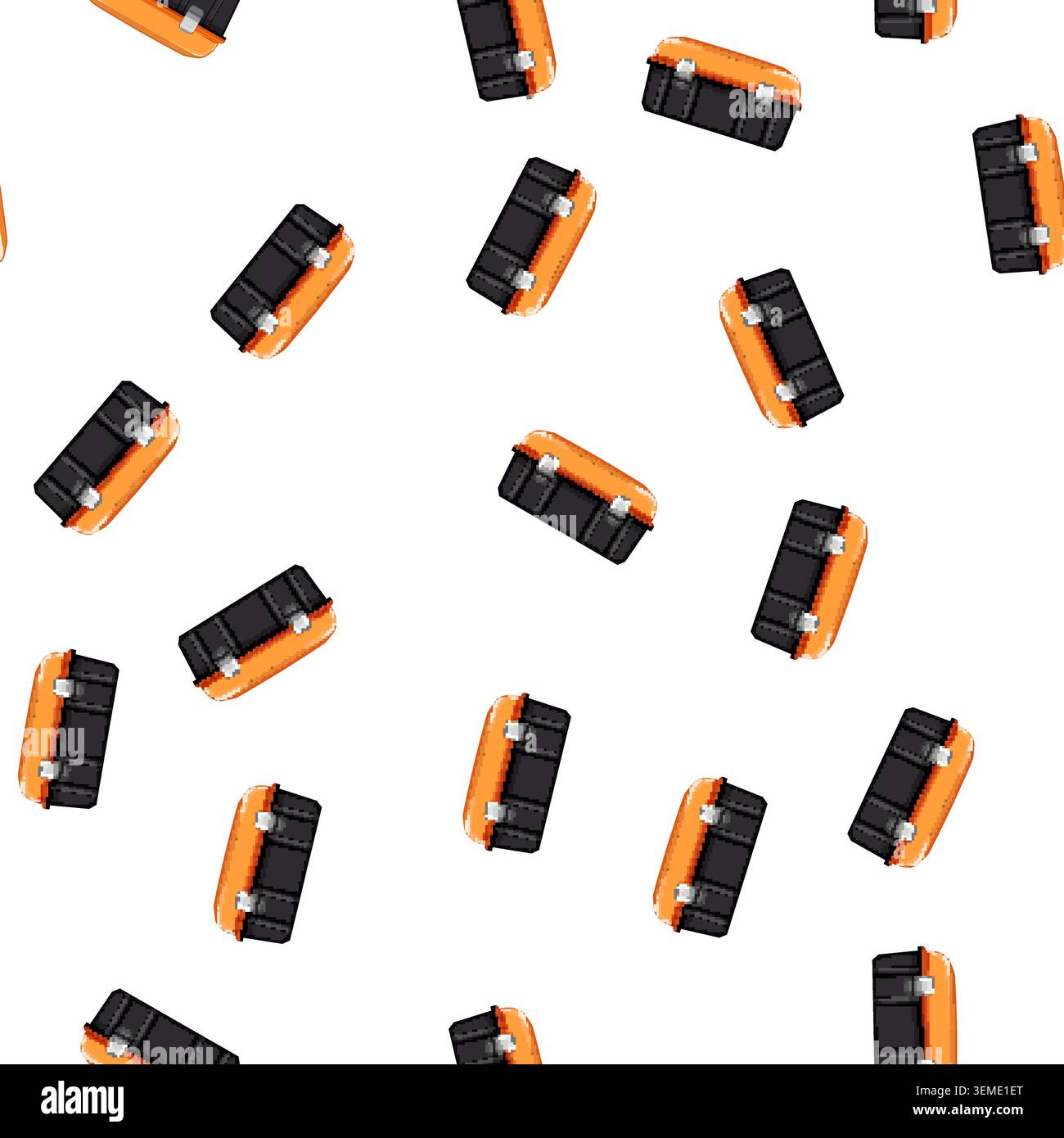 pattern construction toolbox repair cartoon vector Stock Vector