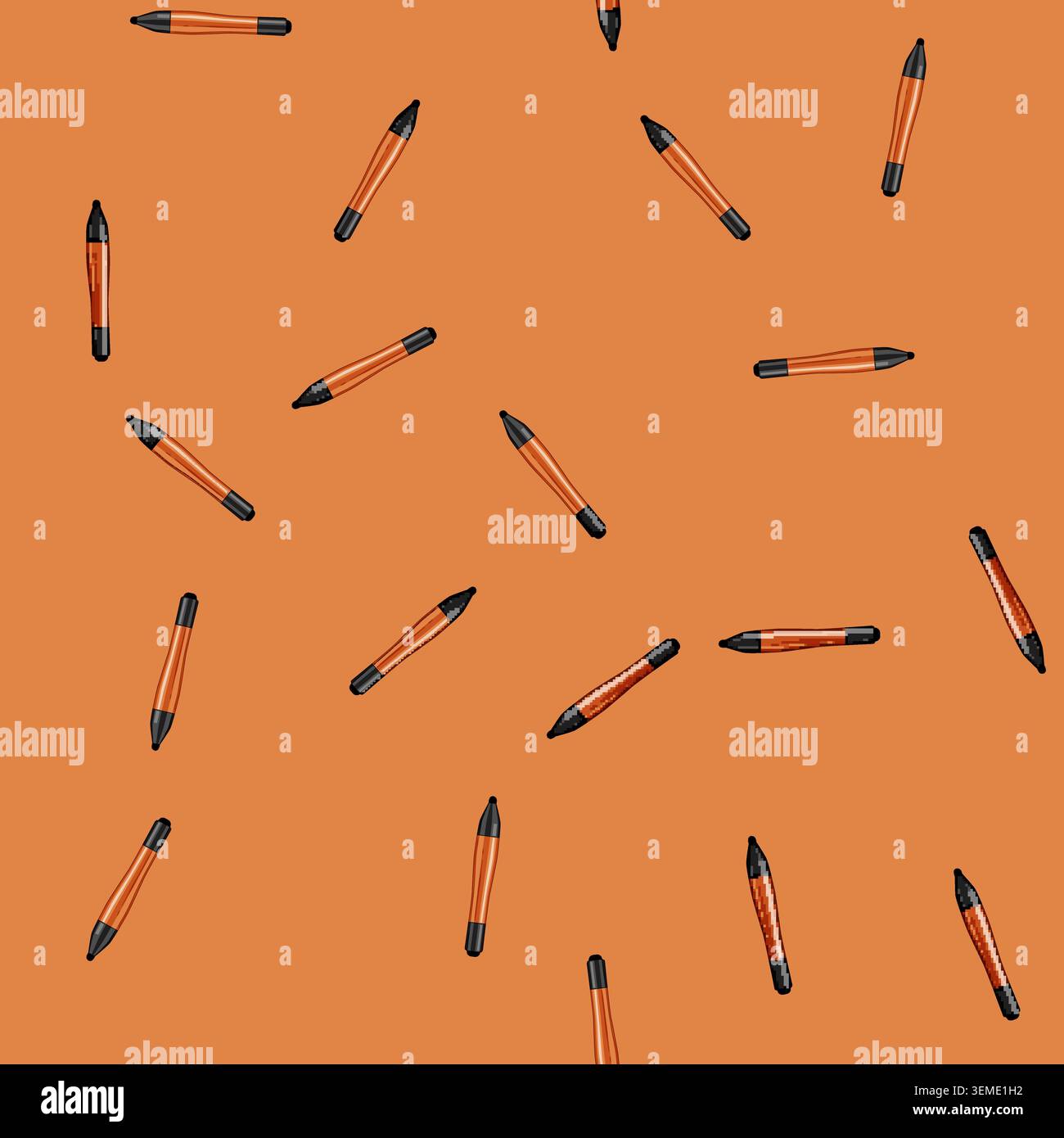 seamless pattern technology interactive whiteboard pen cartoon vector Stock Vector