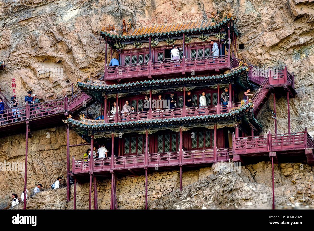 DATONG, CHINA - MAY 28, 2026 - Xuankong Temple nestled among cliffs in ...