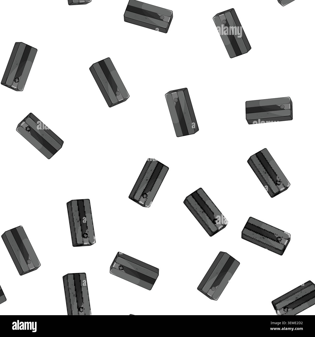 pattern battery power bank cartoon vector Stock Vector